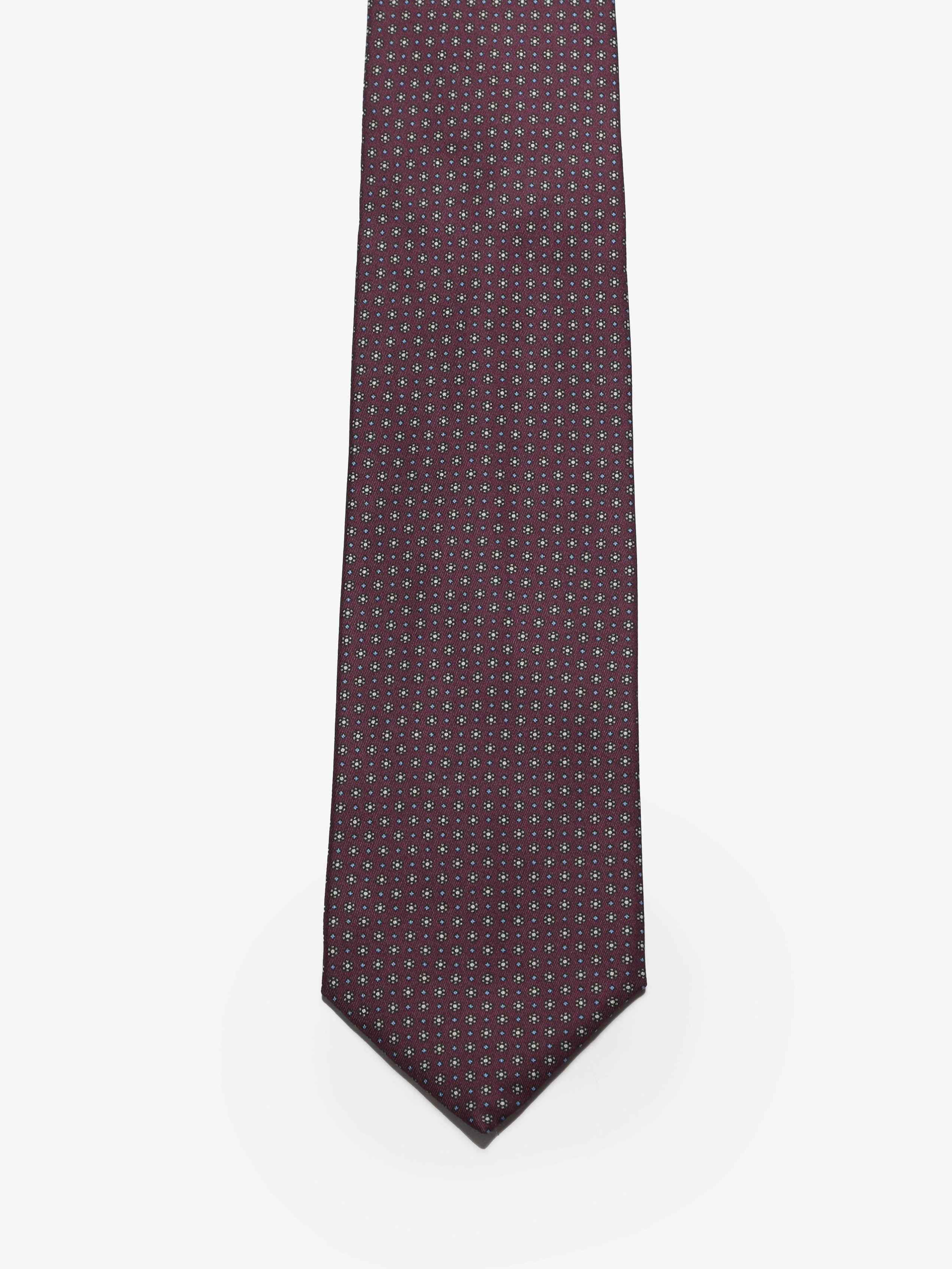 Cravatta sartoriale 5 pieghe - Rosso Bordeaux - Comella Sartoria