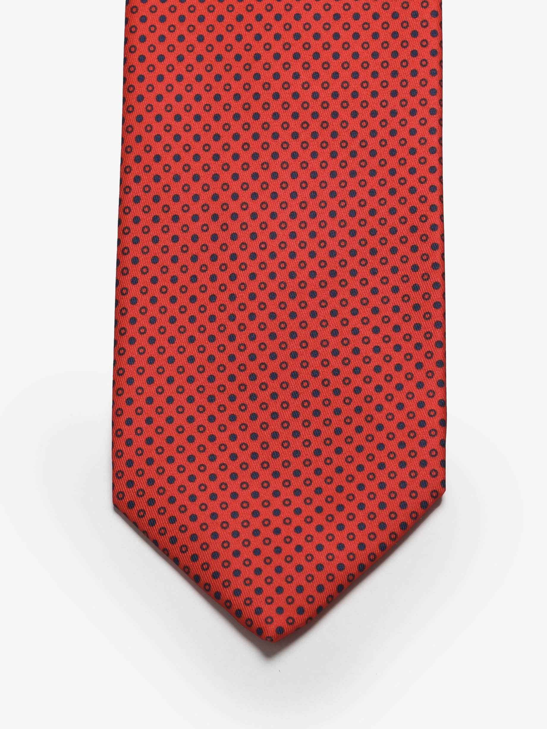 Cravatta sartoriale 5 pieghe - Rosso - Comella Sartoria