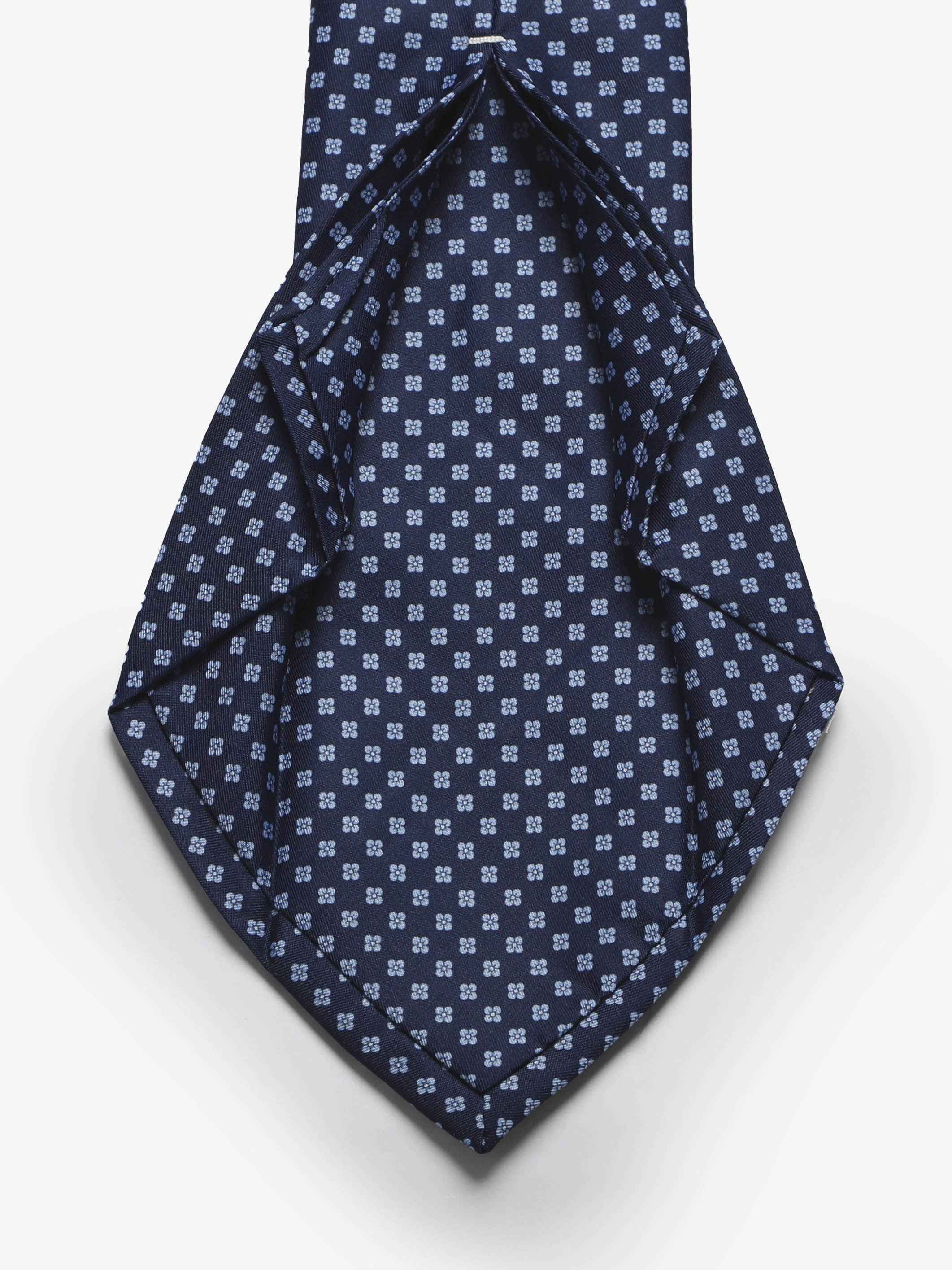 Cravatta sartoriale 5 pieghe - Blu - Comella Sartoria