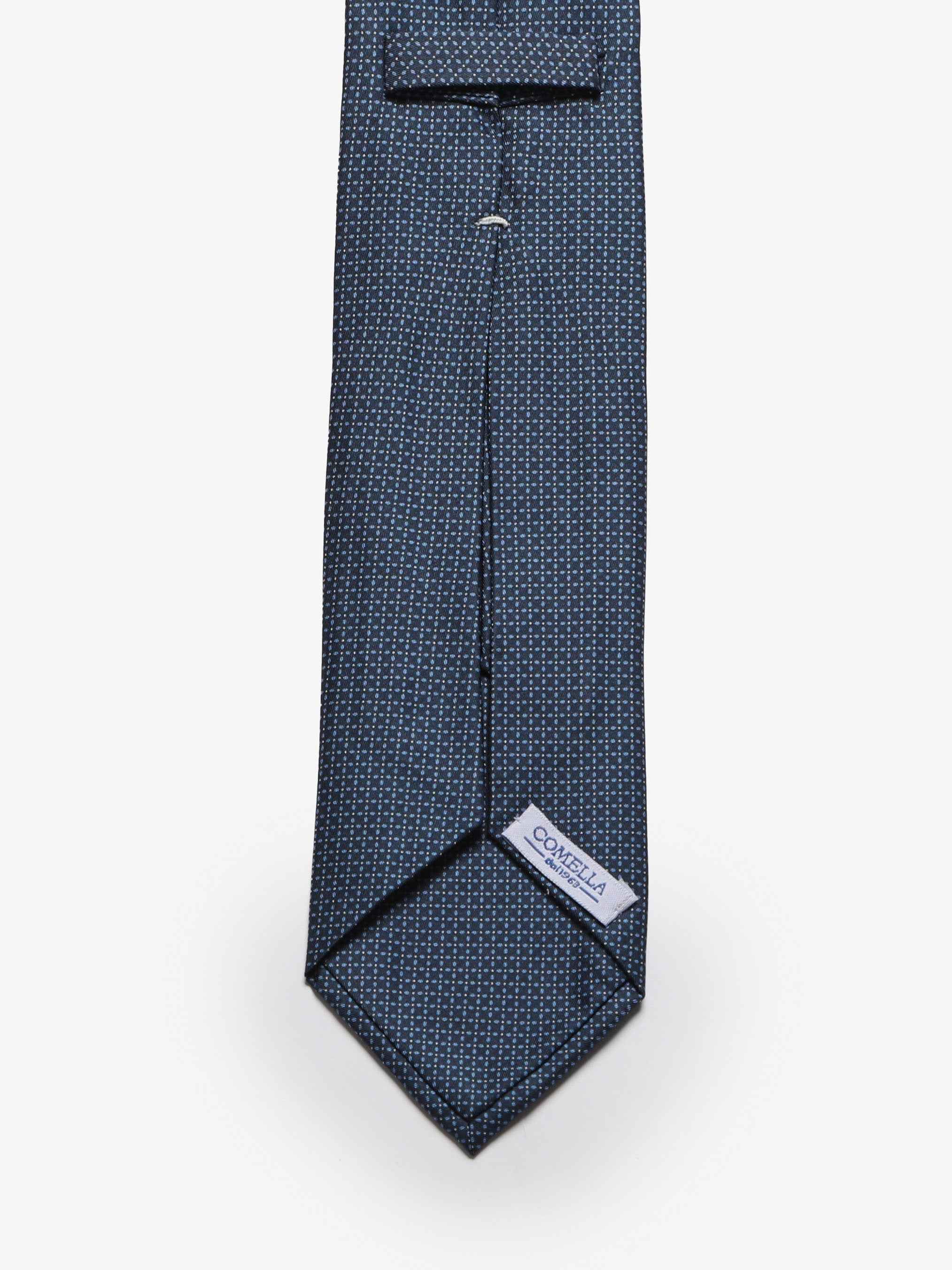 Cravatta sartoriale 5 pieghe - Blu - Comella Sartoria