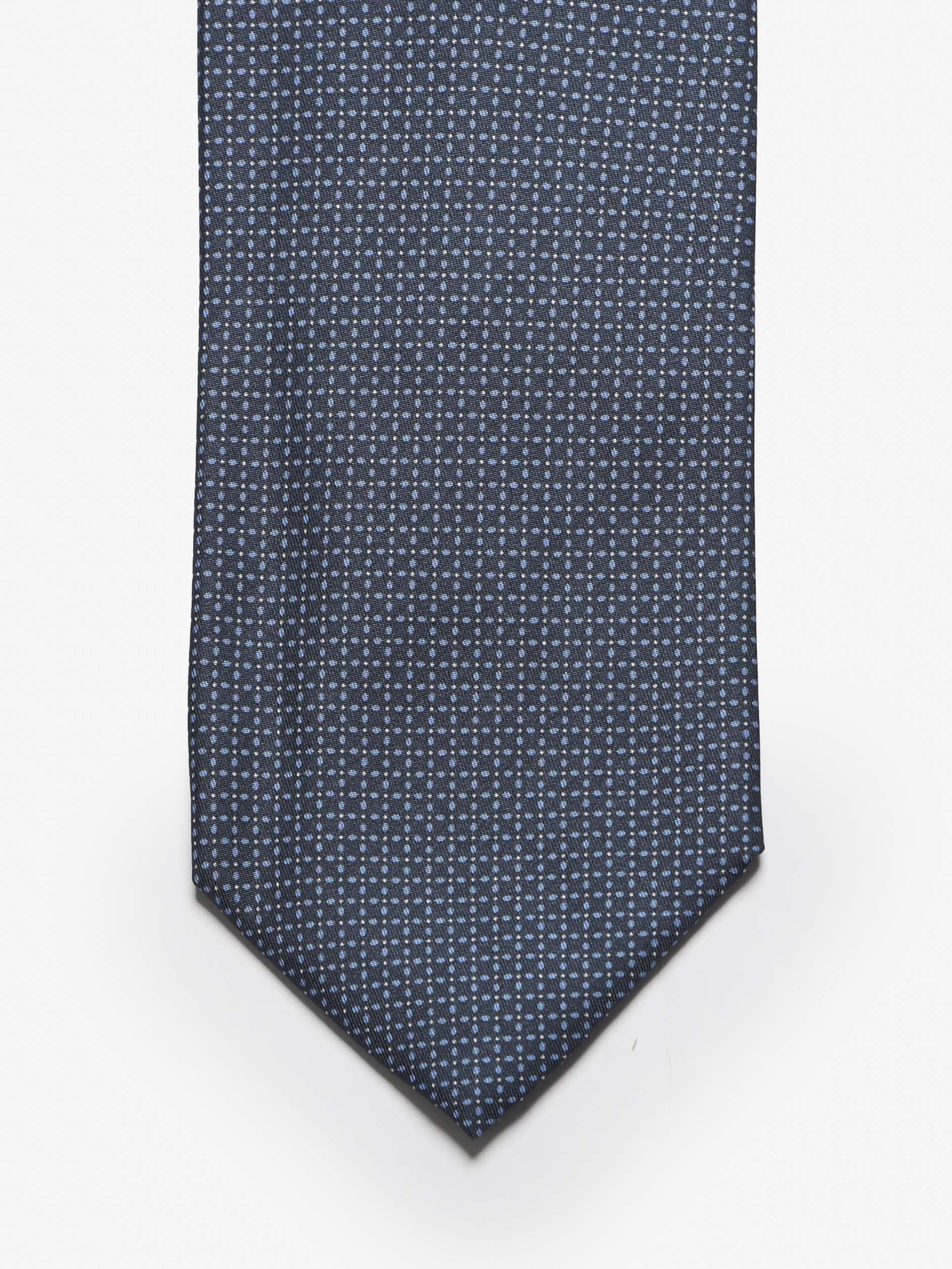 Cravatta sartoriale 5 pieghe - Blu