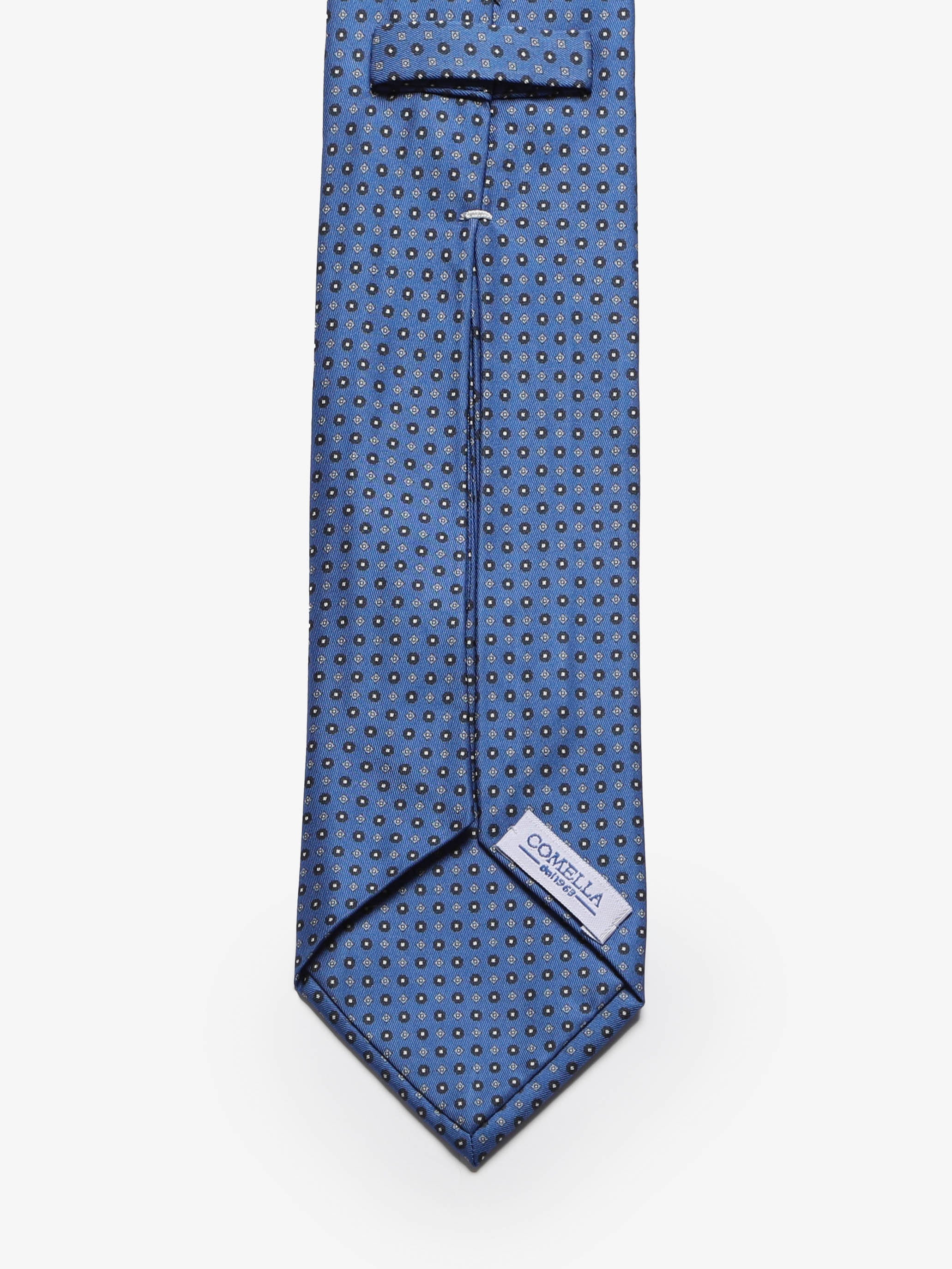 Cravatta sartoriale 5 pieghe - Blu
