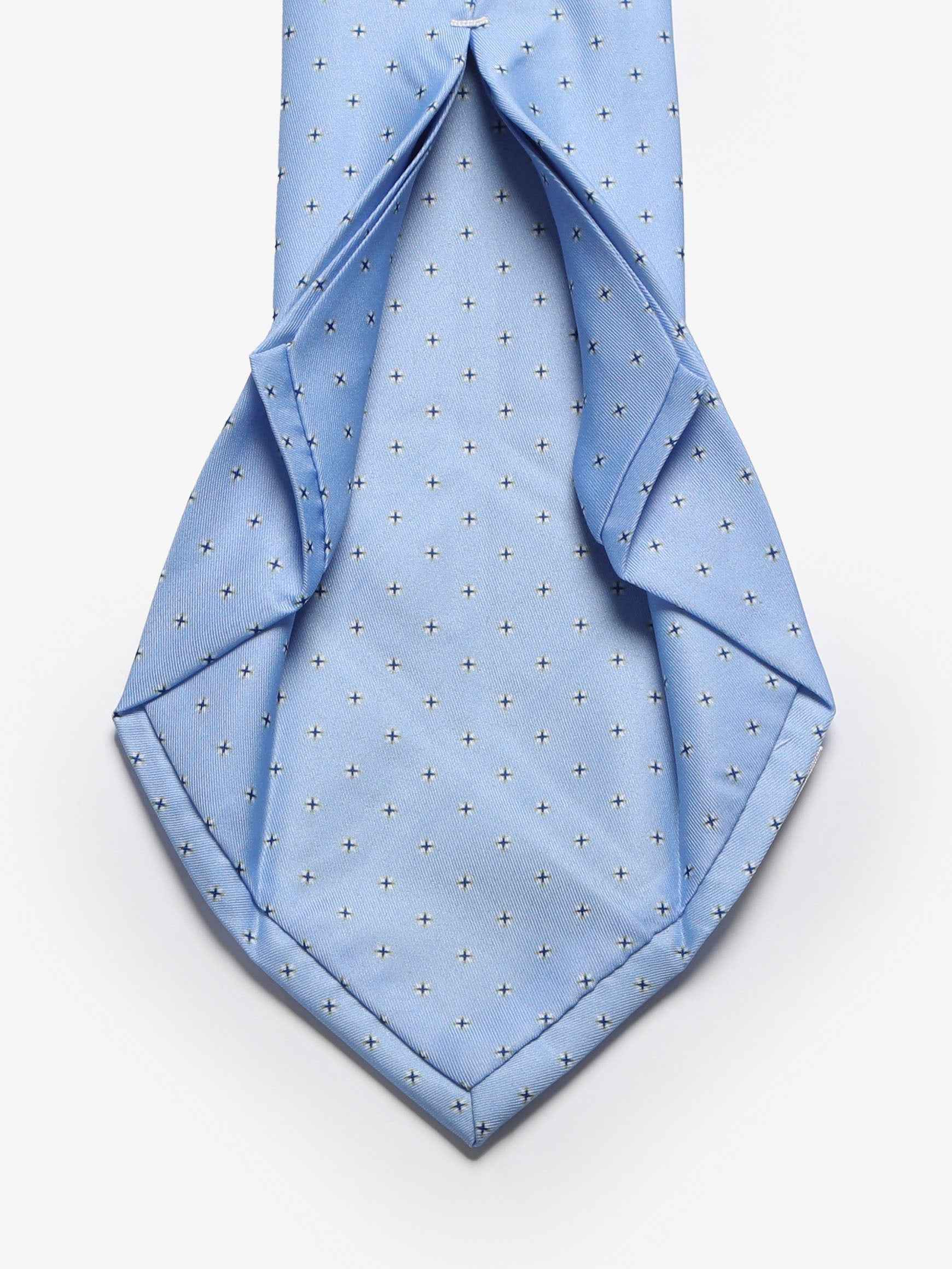 Cravatta sartoriale 5 pieghe - Azzurro - Comella Sartoria