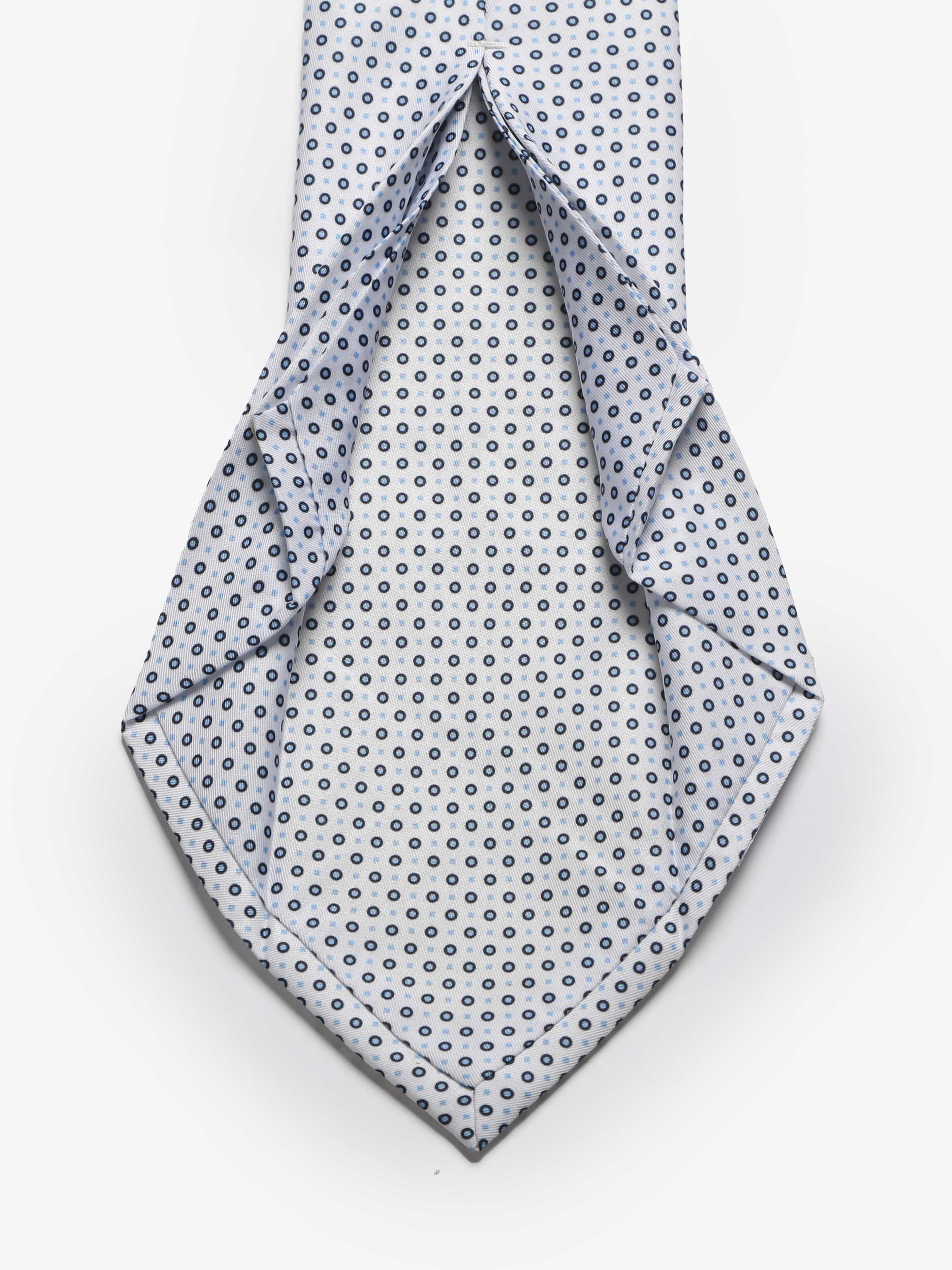 Cravatta sartoriale 5 pieghe - Bianco