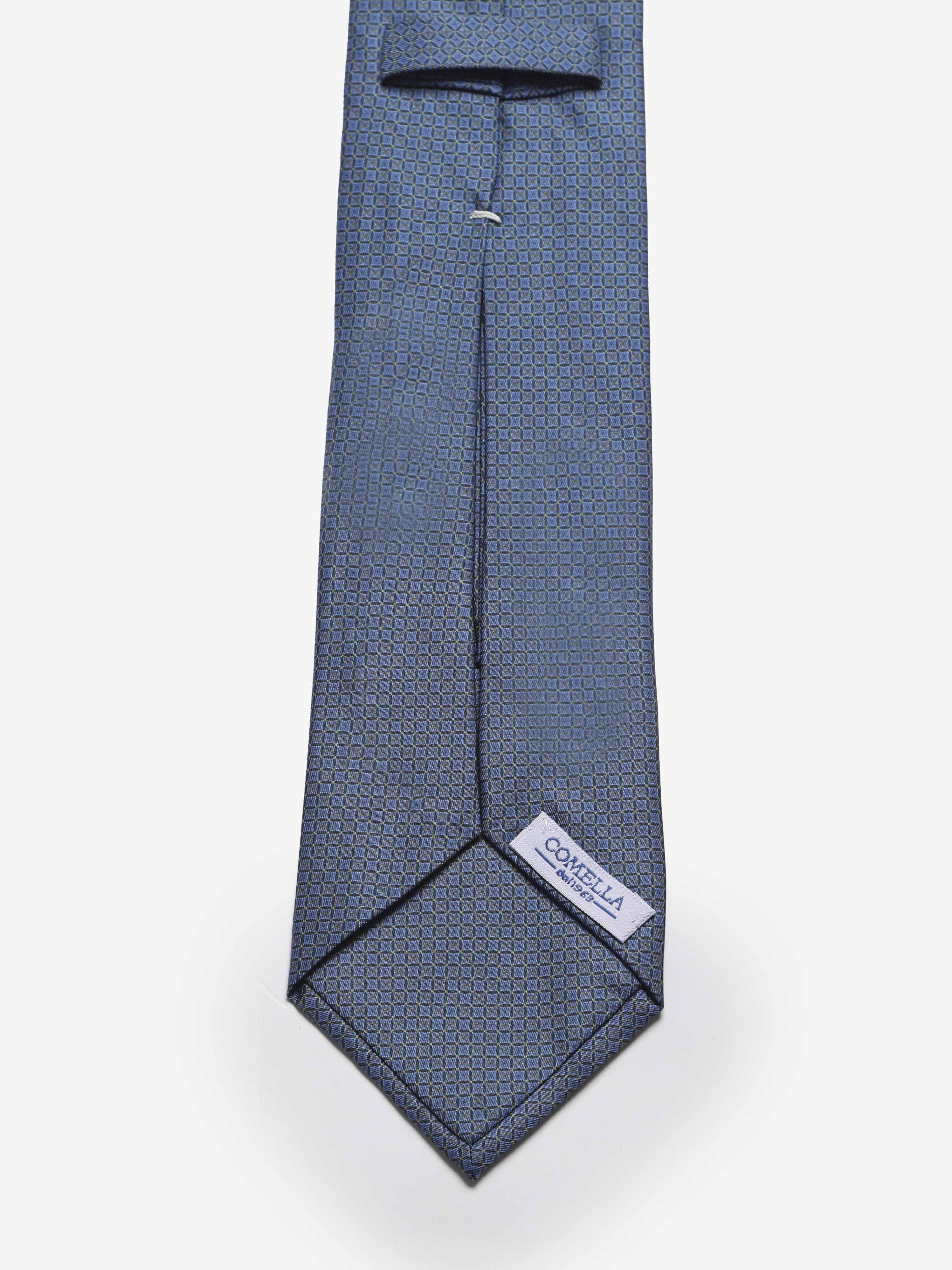 Cravatta sartoriale 5 pieghe - Blu