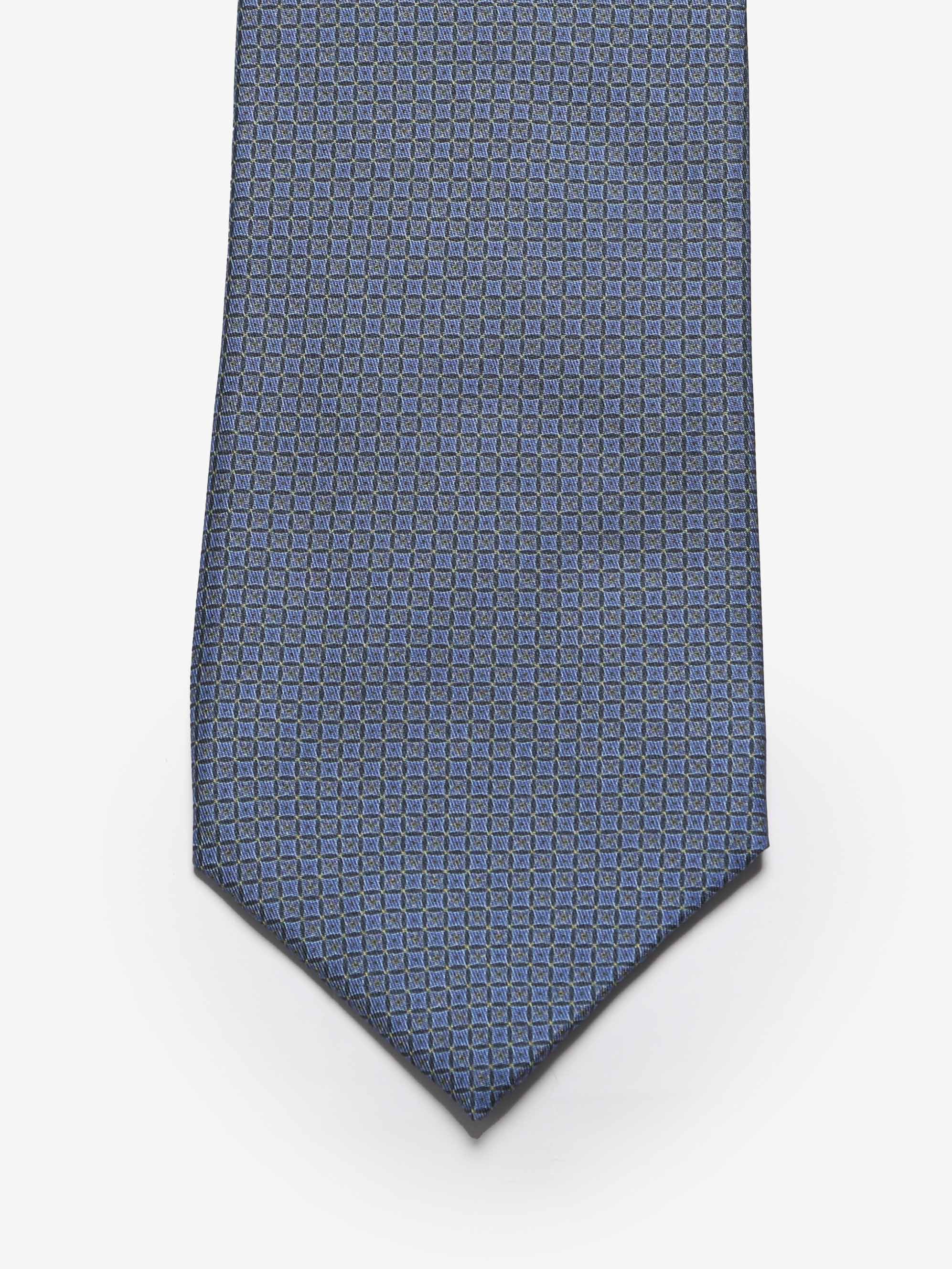 Cravatta sartoriale 5 pieghe - Blu