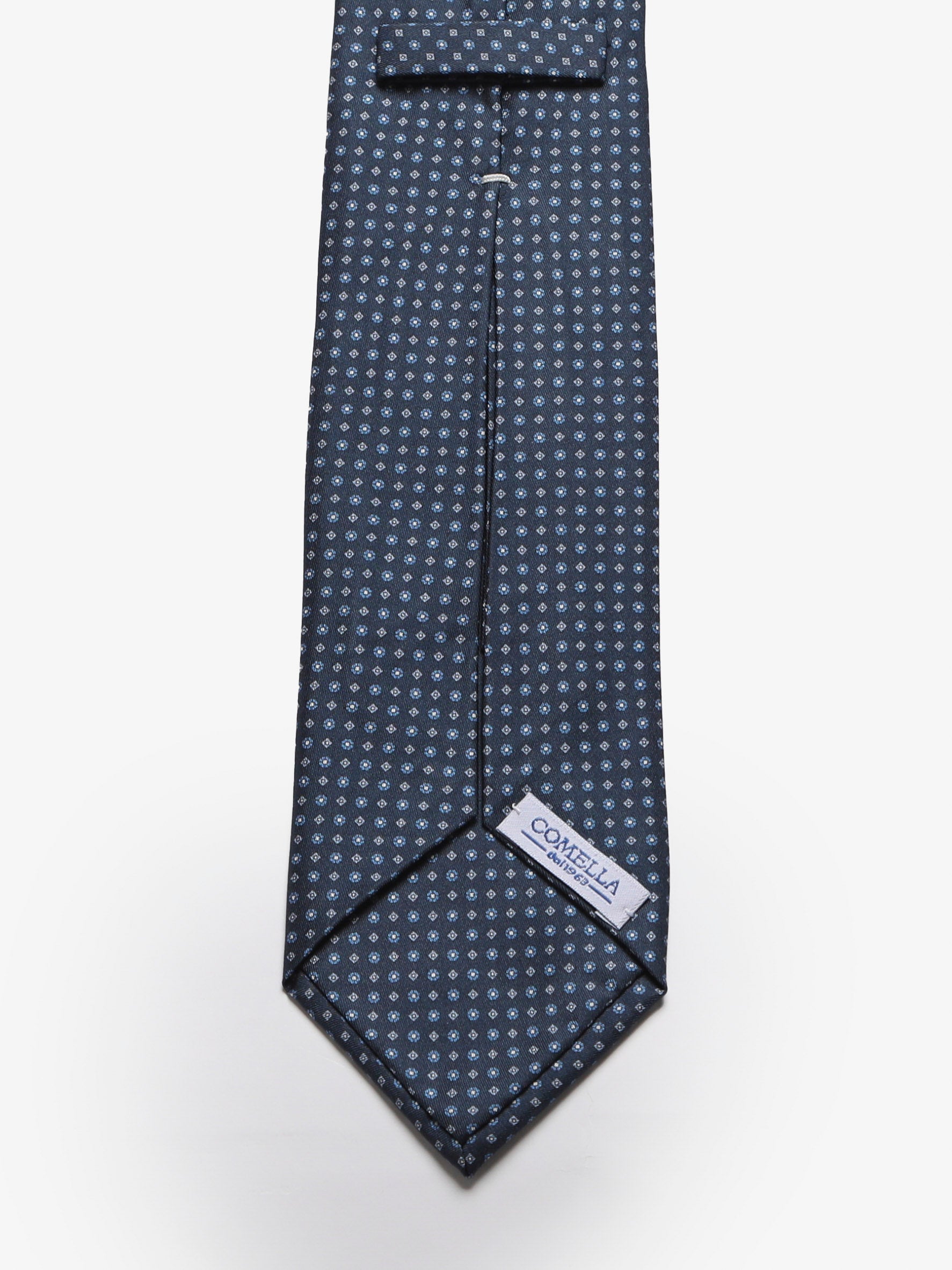 Cravatta sartoriale 5 pieghe - Blu