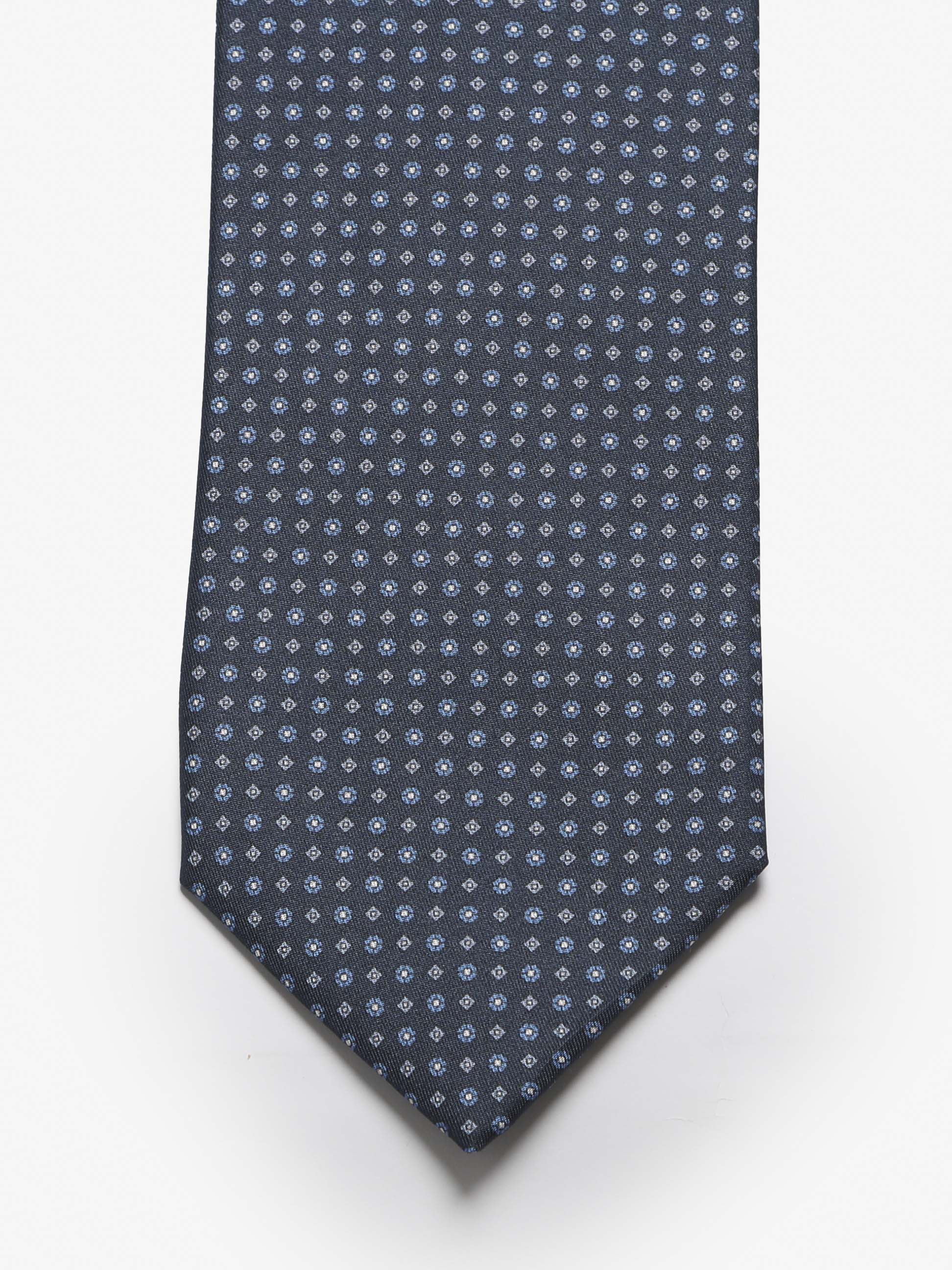 Cravatta sartoriale 5 pieghe - Blu