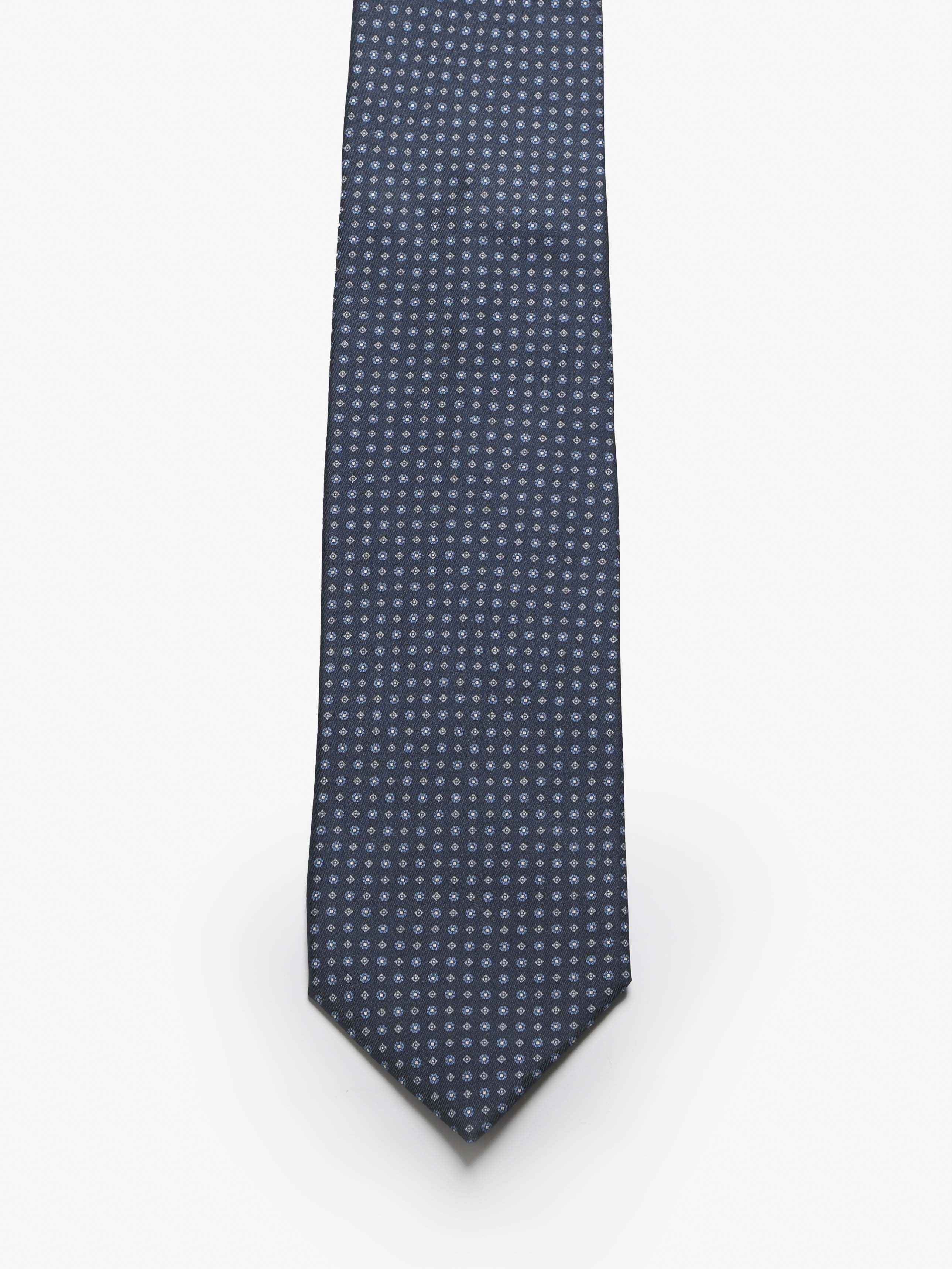 Cravatta sartoriale 5 pieghe - Blu - Comella Sartoria