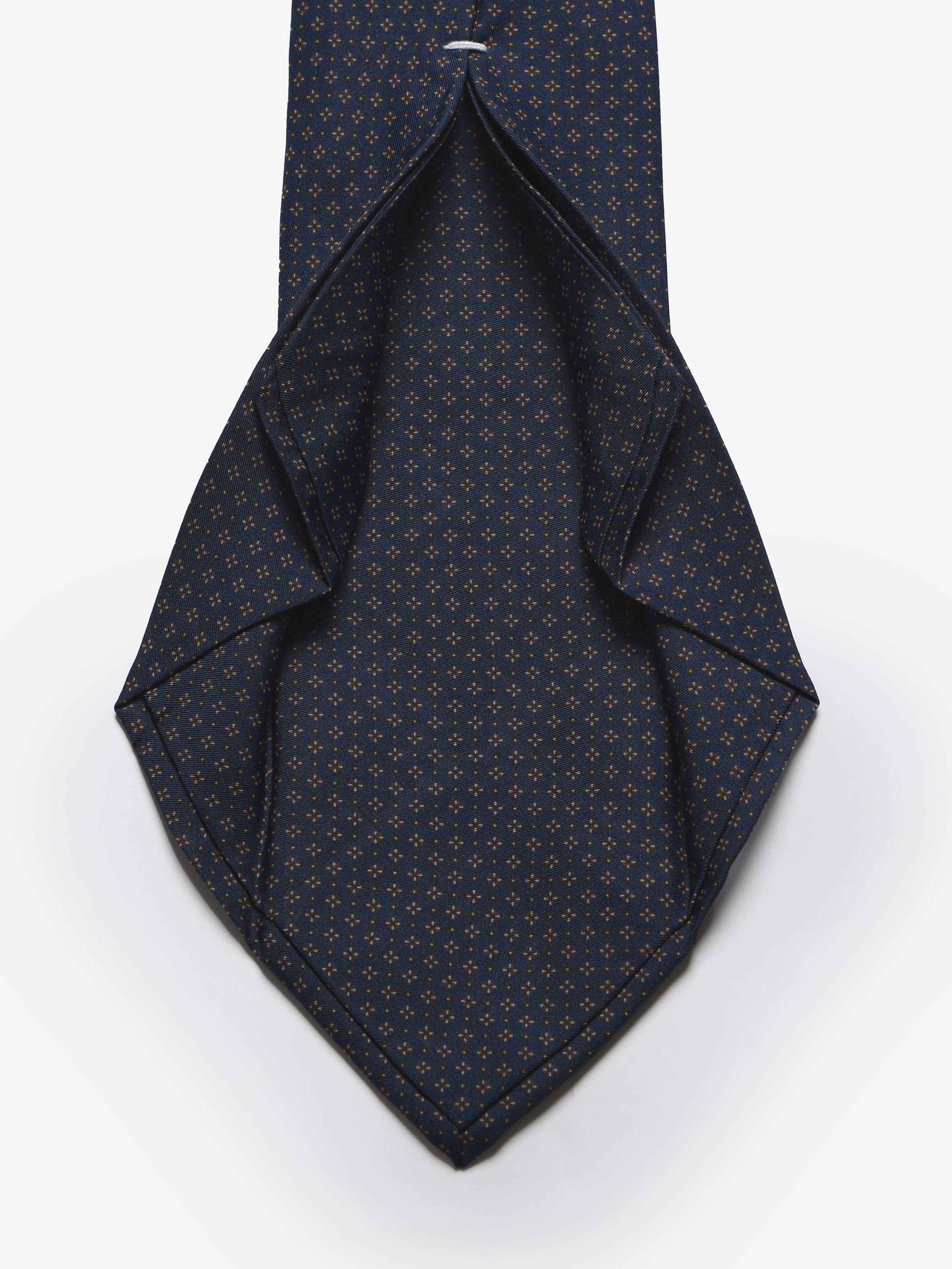 Cravatta sartoriale 5 pieghe - Blu Scuro - Comella Sartoria