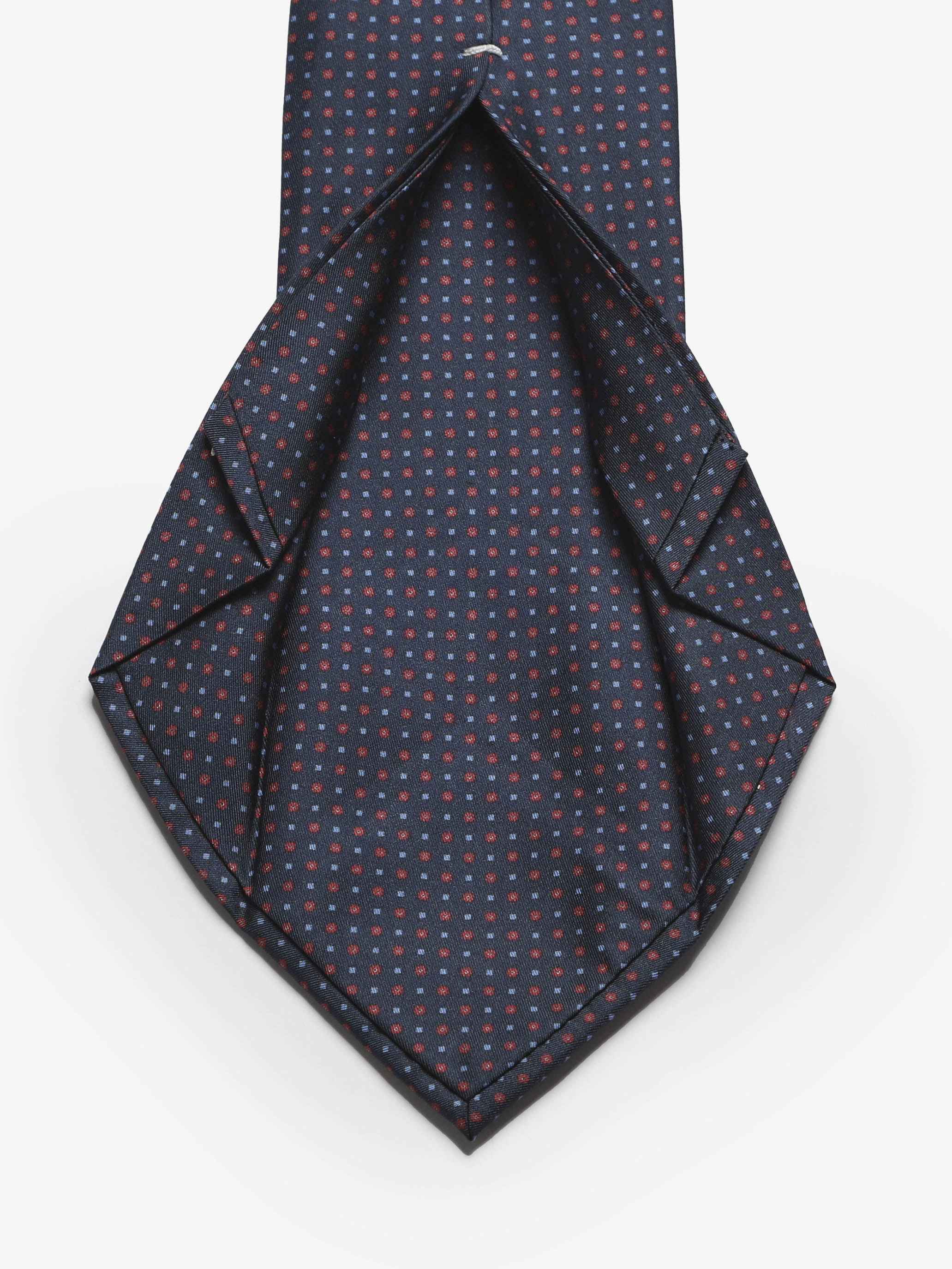 Cravatta sartoriale 5 pieghe - Blu Scuro - Comella Sartoria