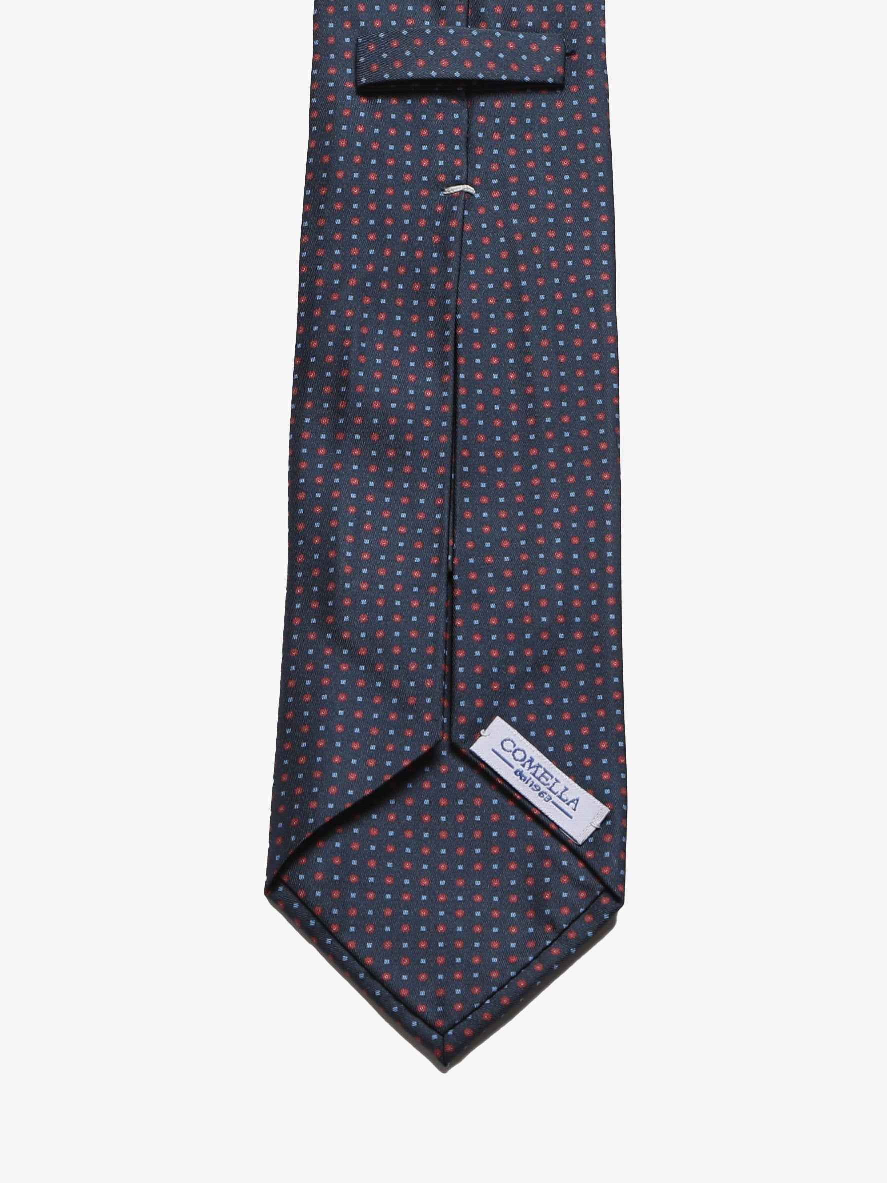 Cravatta sartoriale 5 pieghe - Blu Scuro - Comella Sartoria