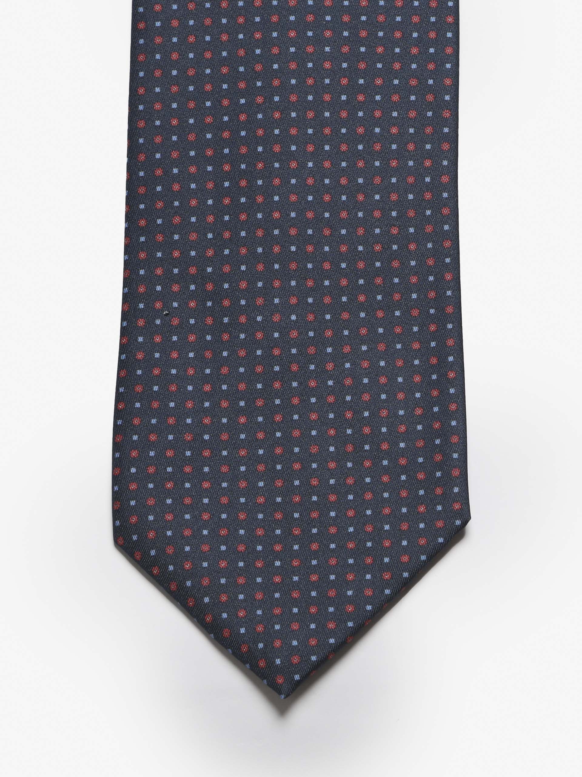 Cravatta sartoriale 5 pieghe - Blu