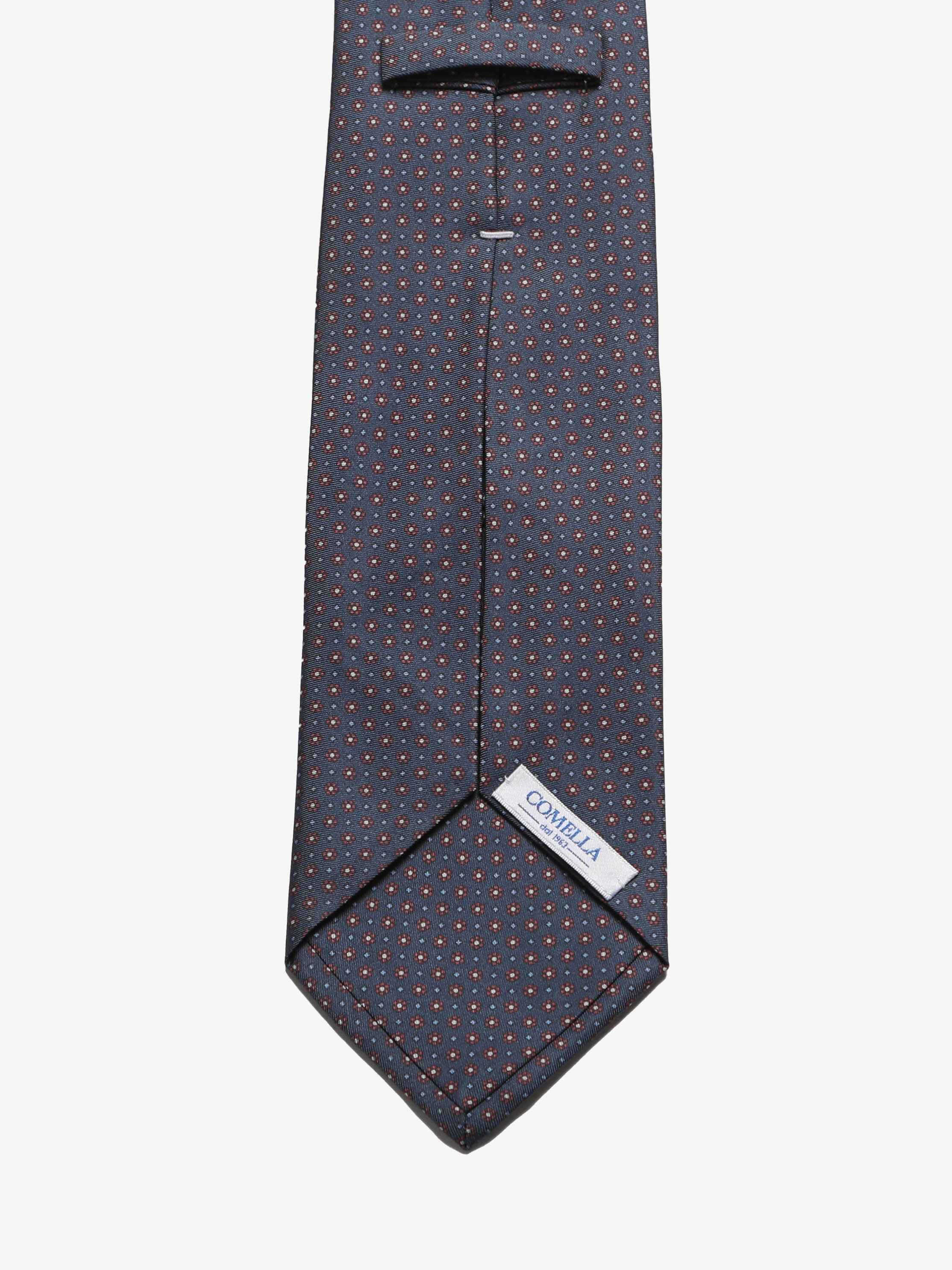 Cravatta sartoriale 5 pieghe - Blu Scuro - Comella Sartoria