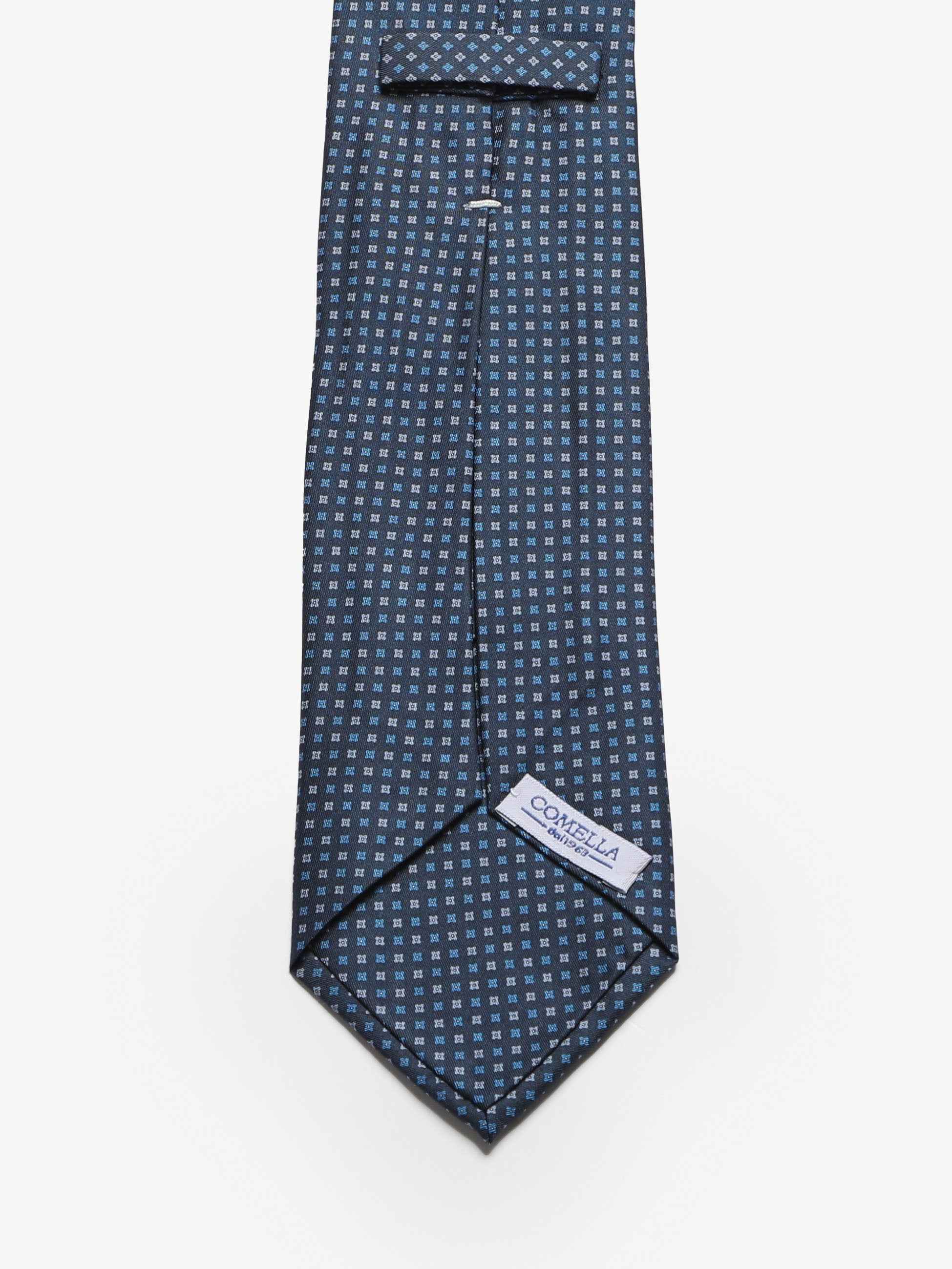 Cravatta sartoriale 5 pieghe - Blu - Comella Sartoria