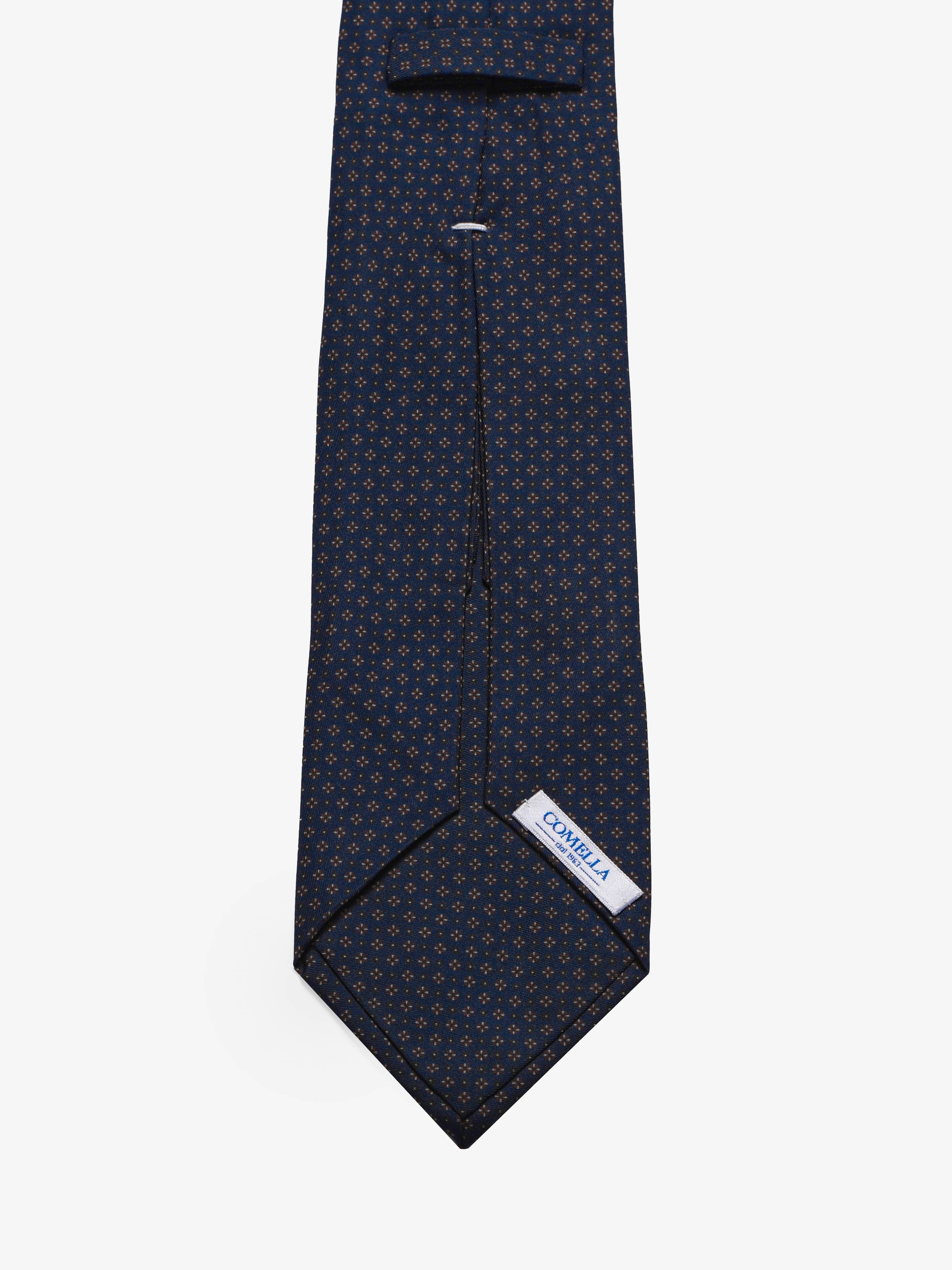 Cravatta sartoriale 5 pieghe - Blu Scuro