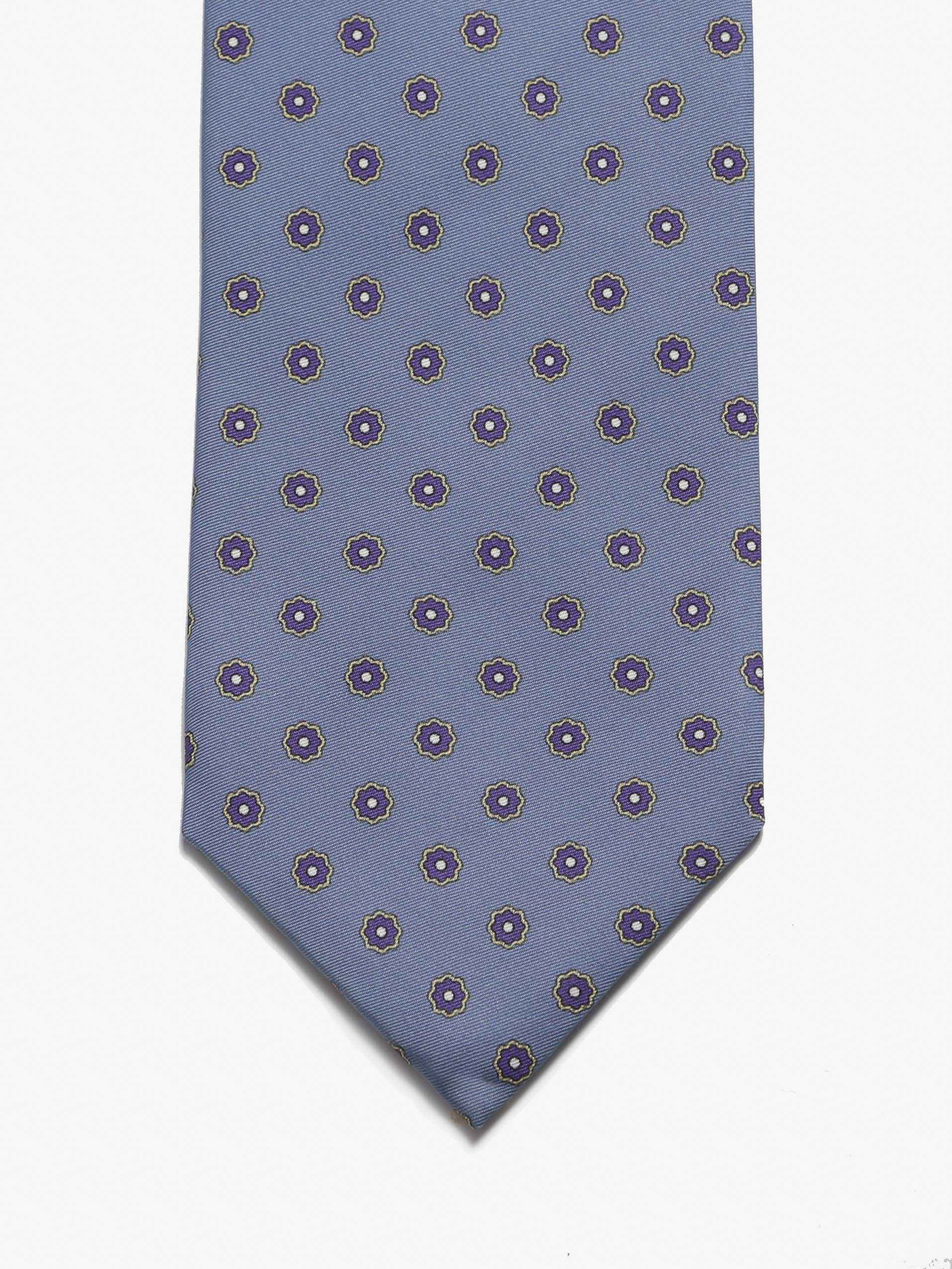 Cravatta sartoriale 5 pieghe - Azzurro - Comella Sartoria