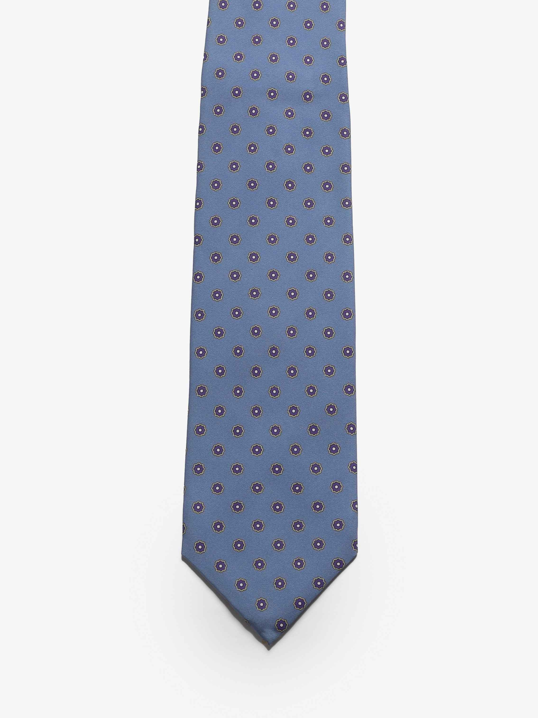 Cravatta sartoriale 5 pieghe - Azzurro - Comella Sartoria