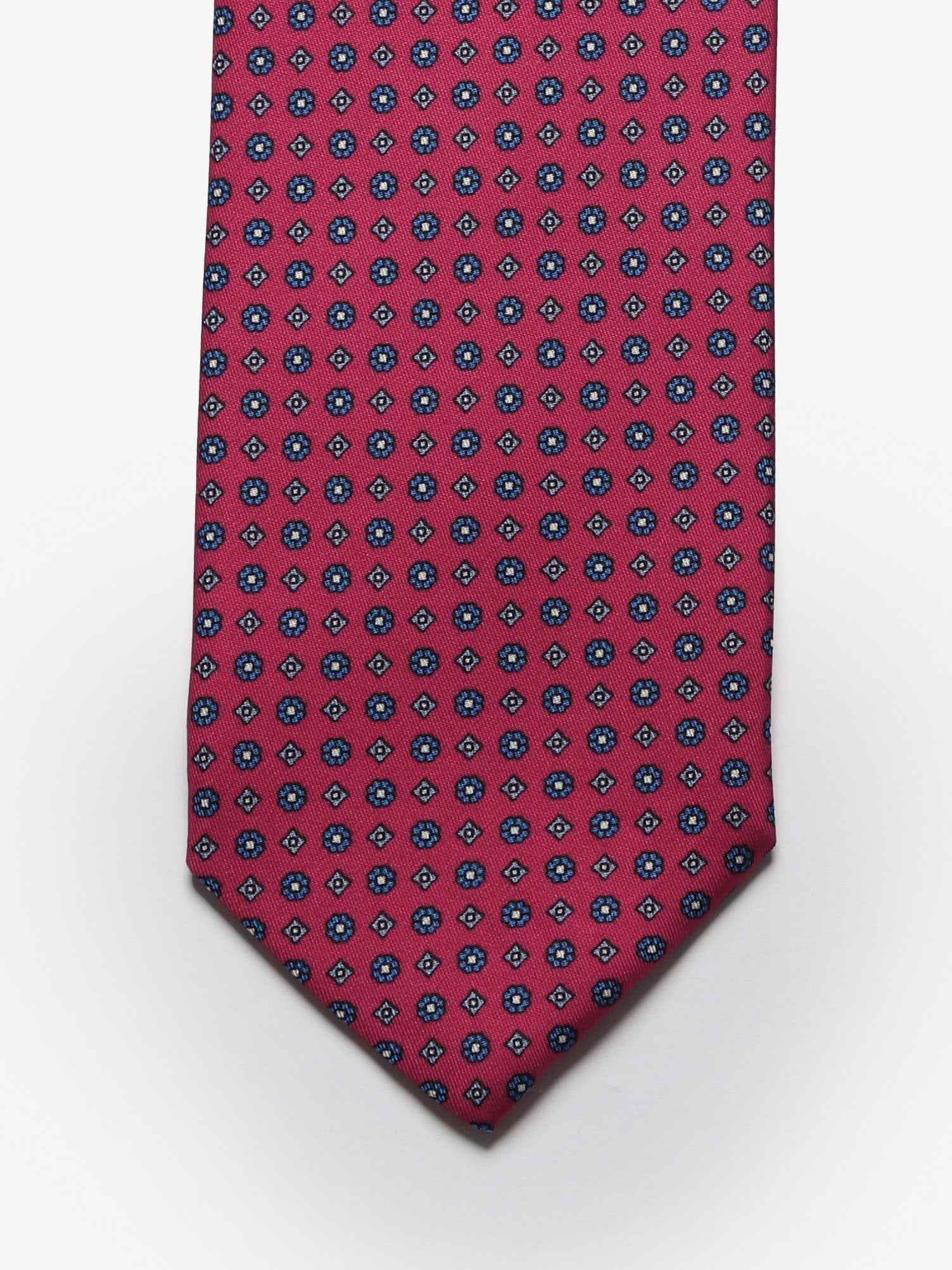 Cravatta sartoriale 7 pieghe - Rosso - Comella Sartoria