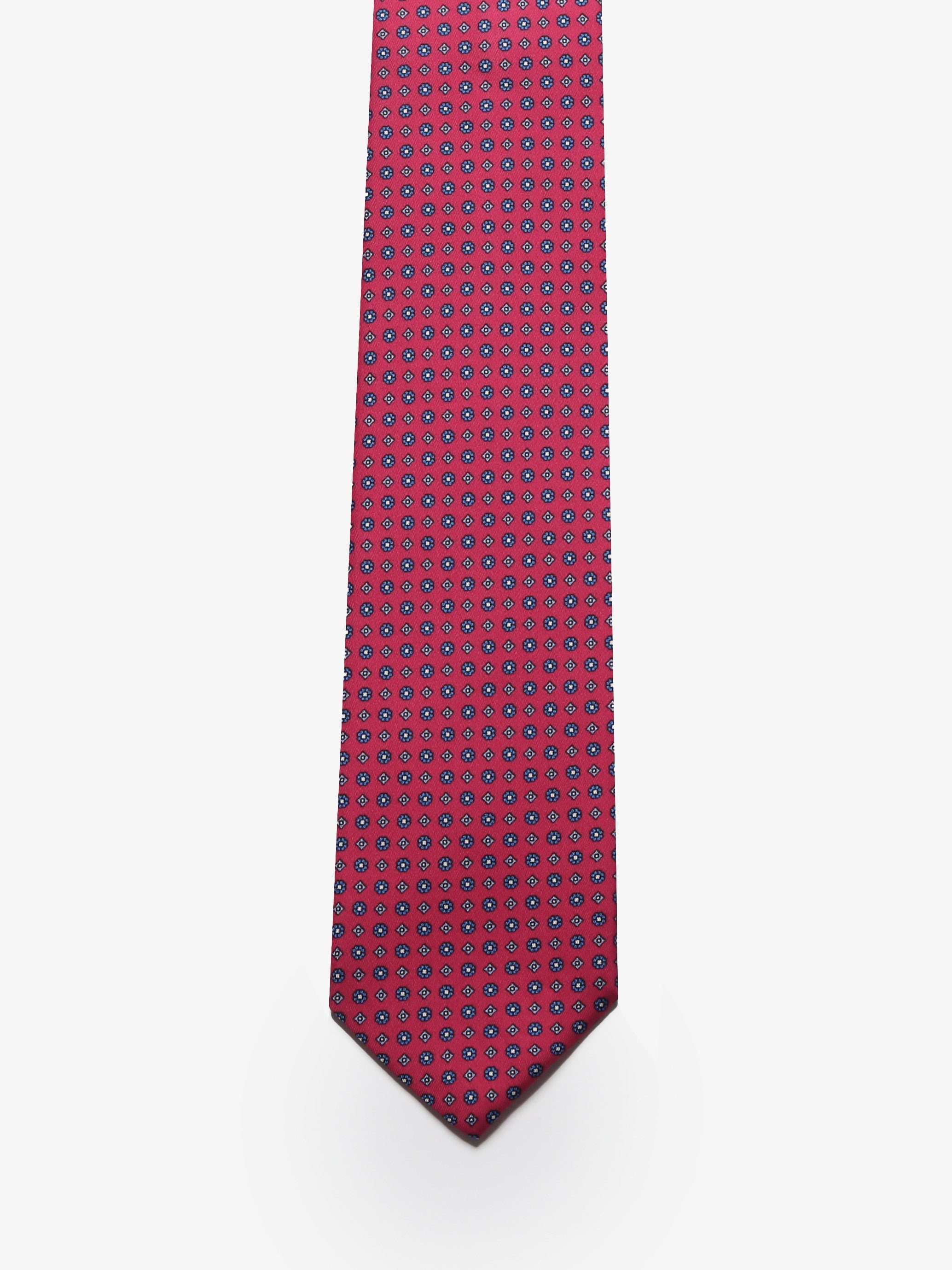 Cravatta sartoriale 7 pieghe - Rosso