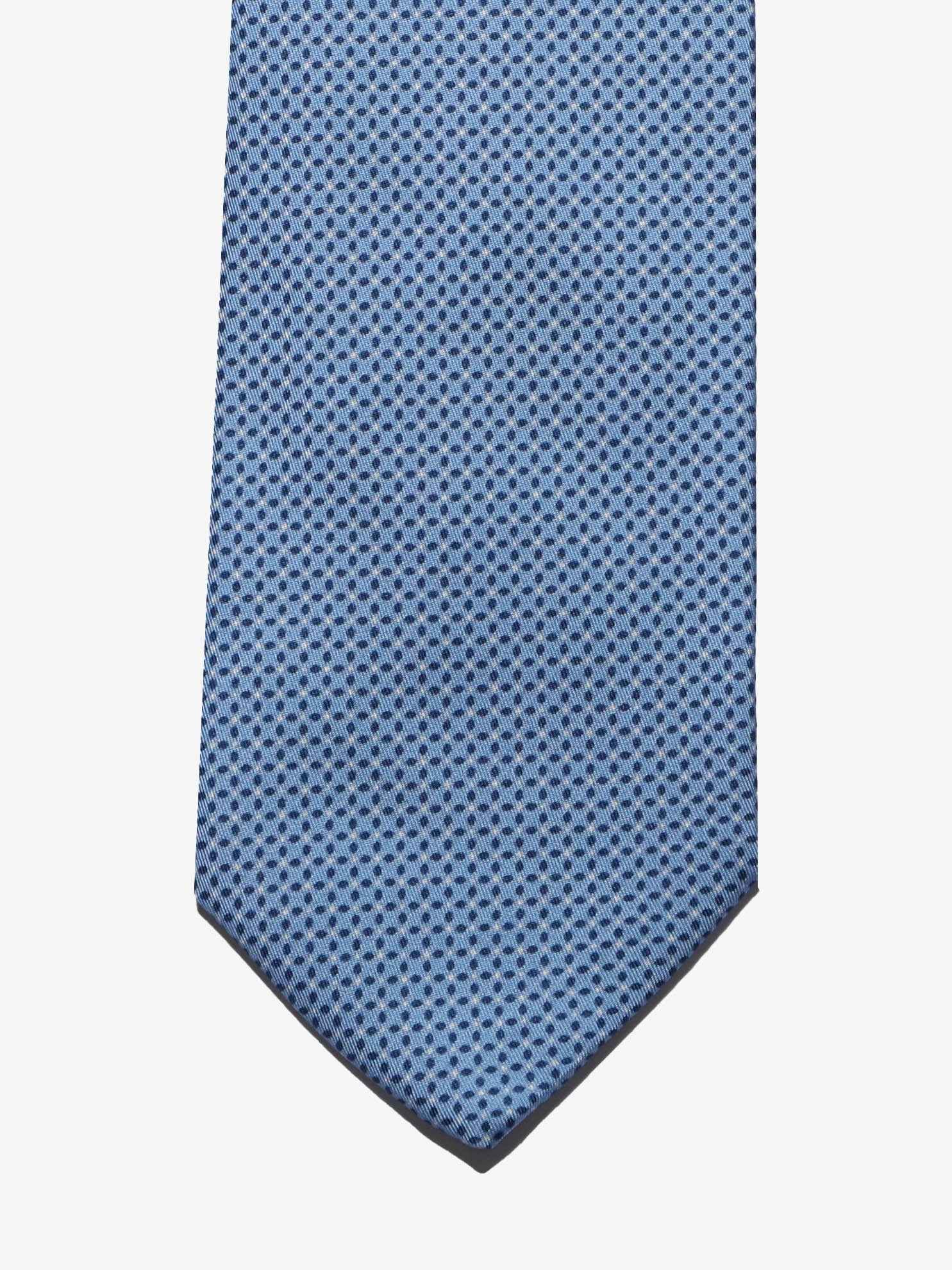 Cravatta sartoriale 7 pieghe - Azzurro - Comella Sartoria