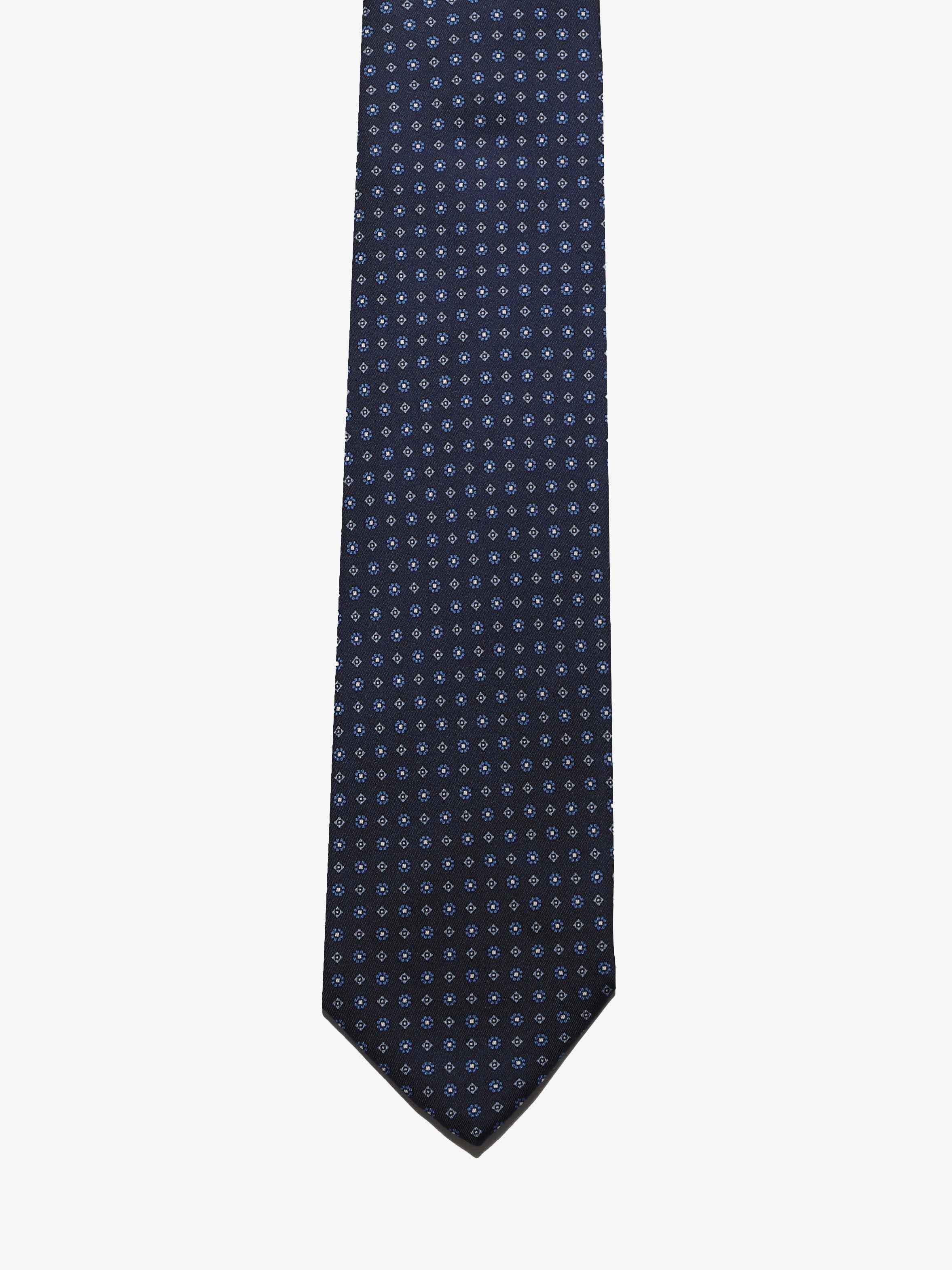 Cravatta sartoriale 7 pieghe - Blu - Comella Sartoria