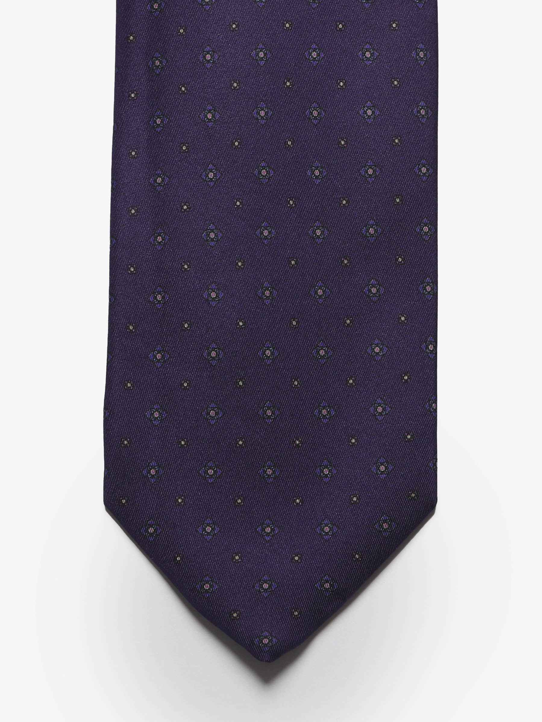 Cravatta sartoriale 7 pieghe - Viola - Comella Sartoria