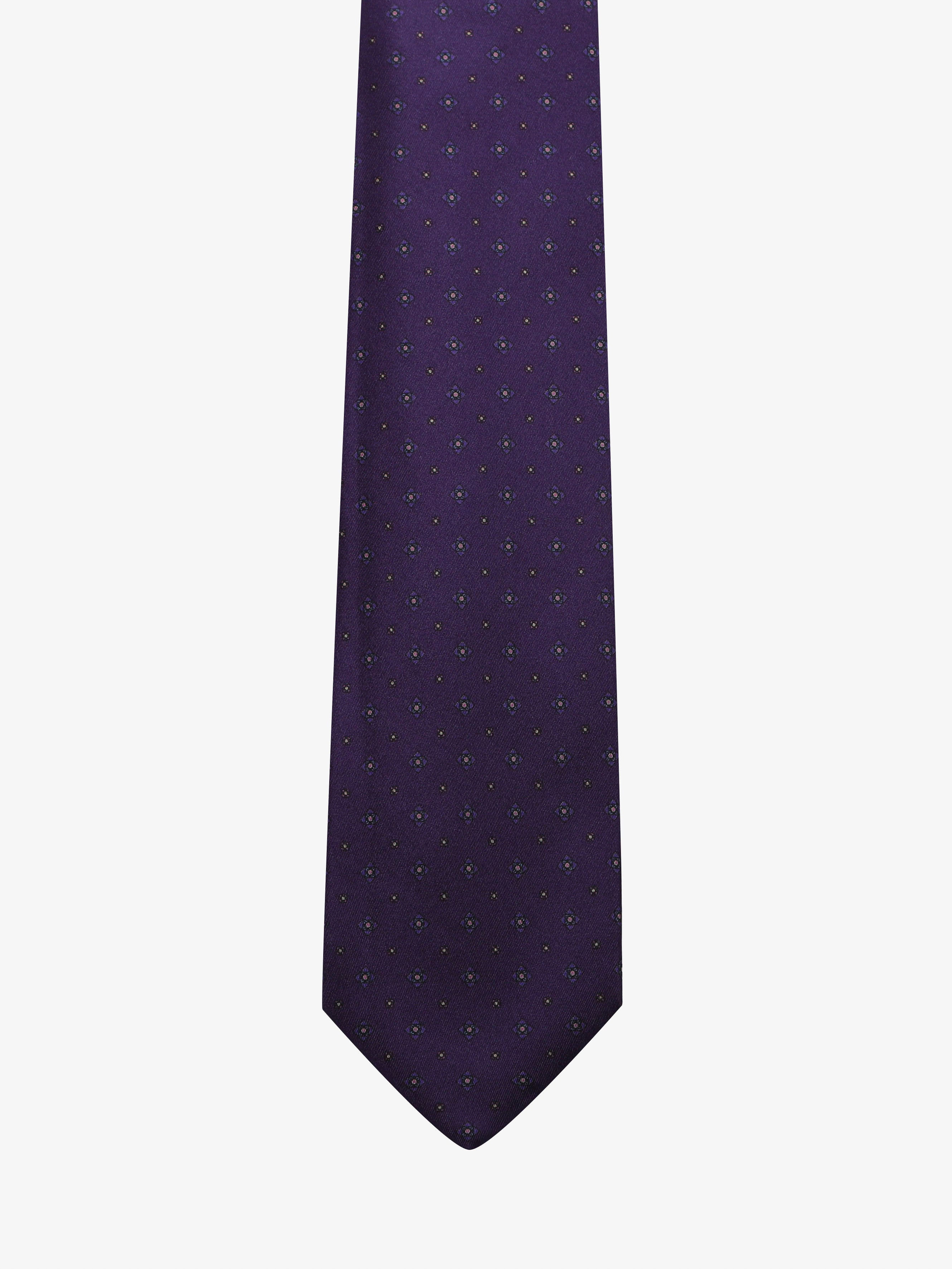 Cravatta sartoriale 7 pieghe - Viola