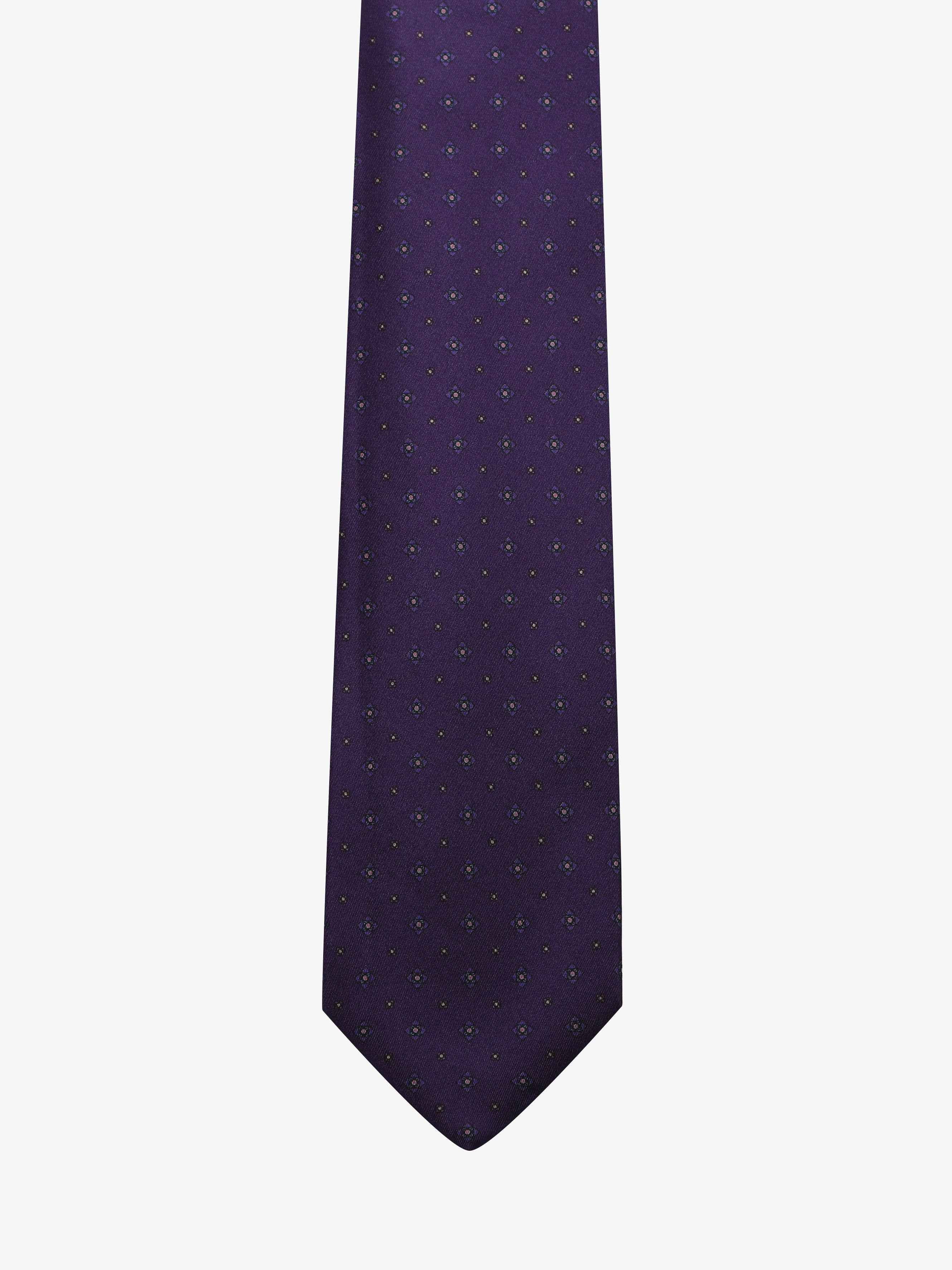 Cravatta sartoriale 7 pieghe - Viola - Comella Sartoria