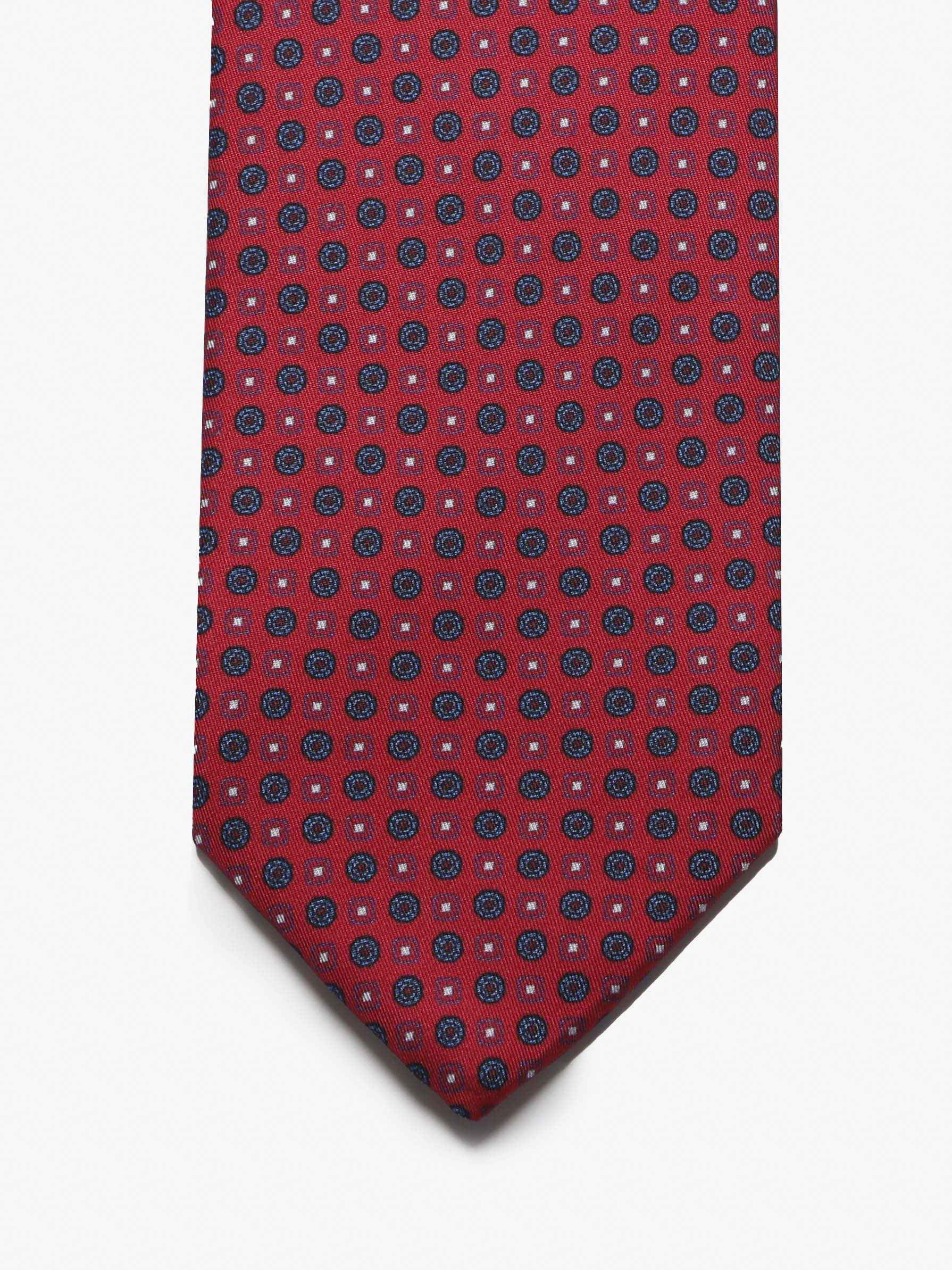 Cravatta sartoriale 7 pieghe - Rossa - Comella Sartoria