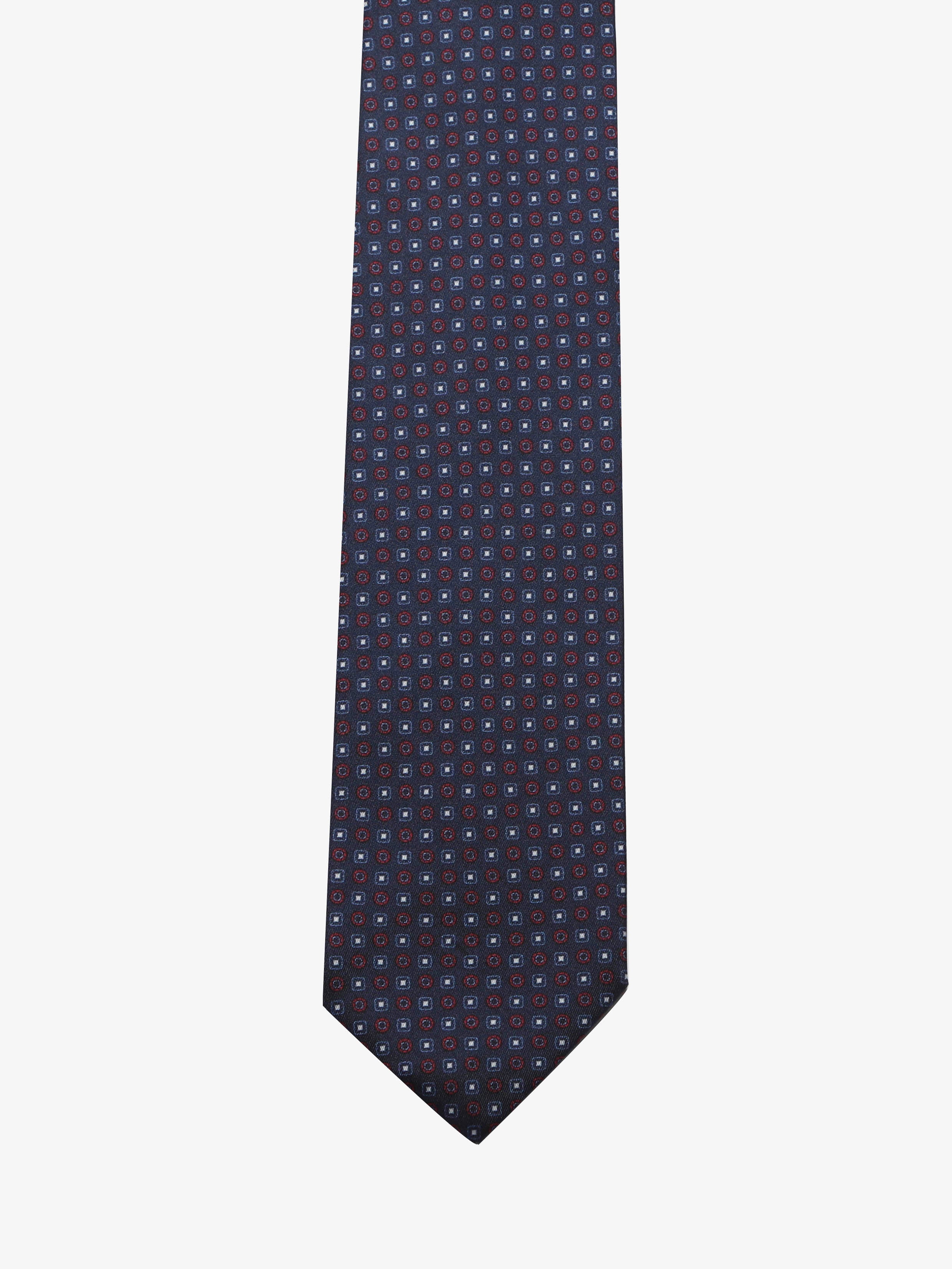Cravatta sartoriale 7 pieghe - Blu