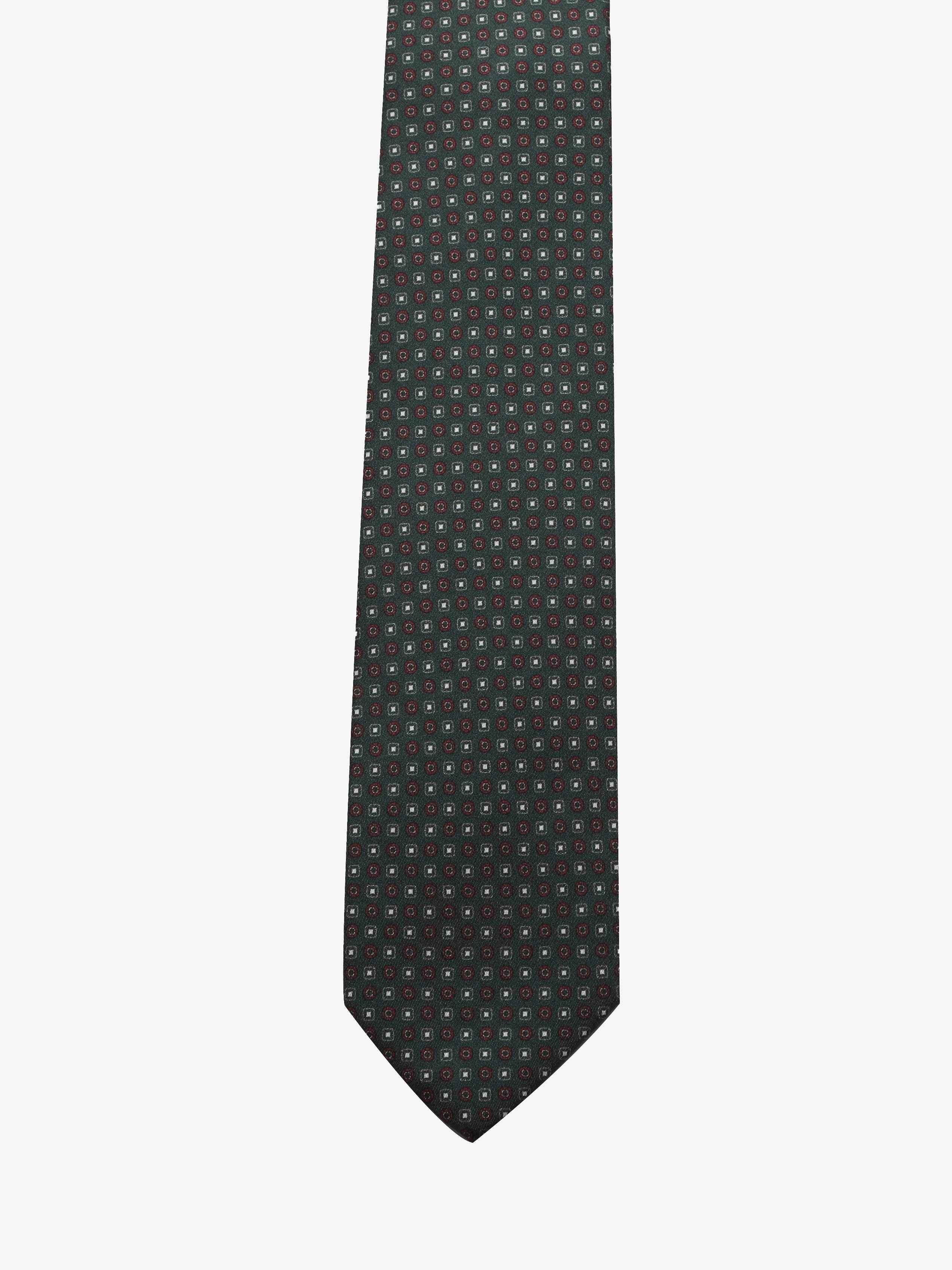 Cravatta sartoriale 7 pieghe - Verde - Comella Sartoria