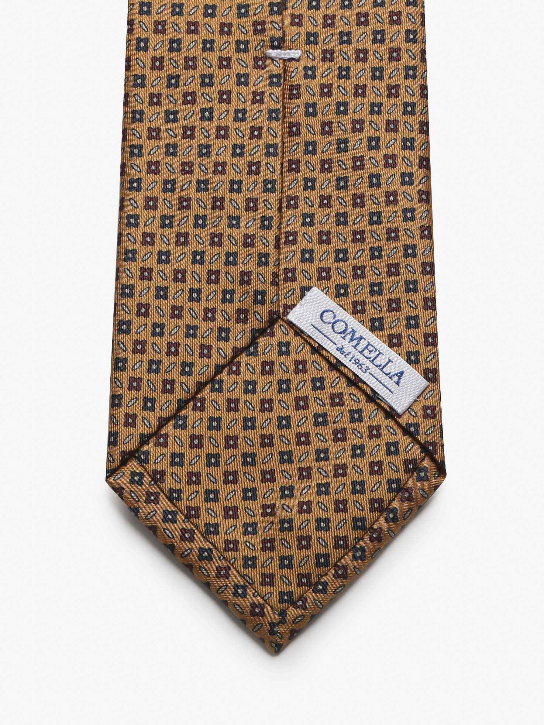 Cravatta con fantasia - Arancione - Comella Sartoria