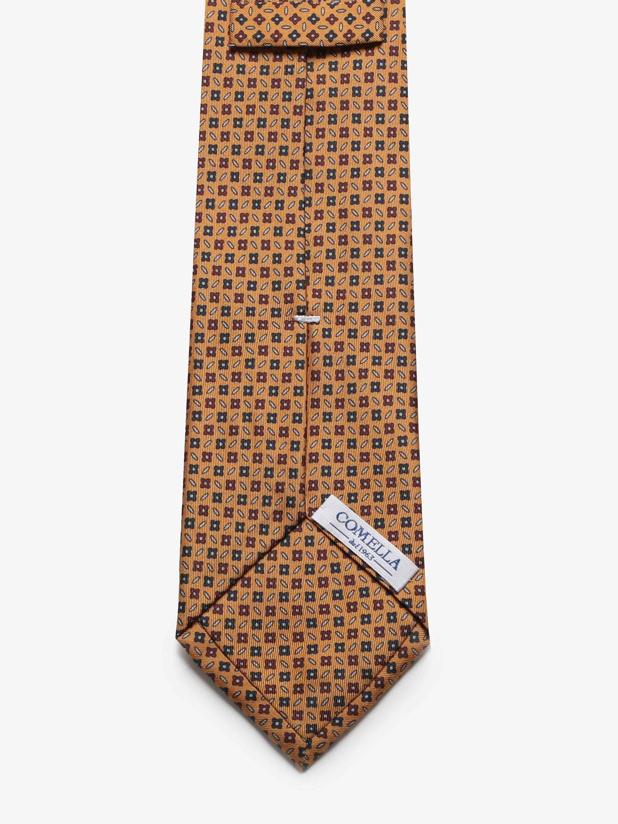 Cravatta con fantasia - Arancione - Comella Sartoria