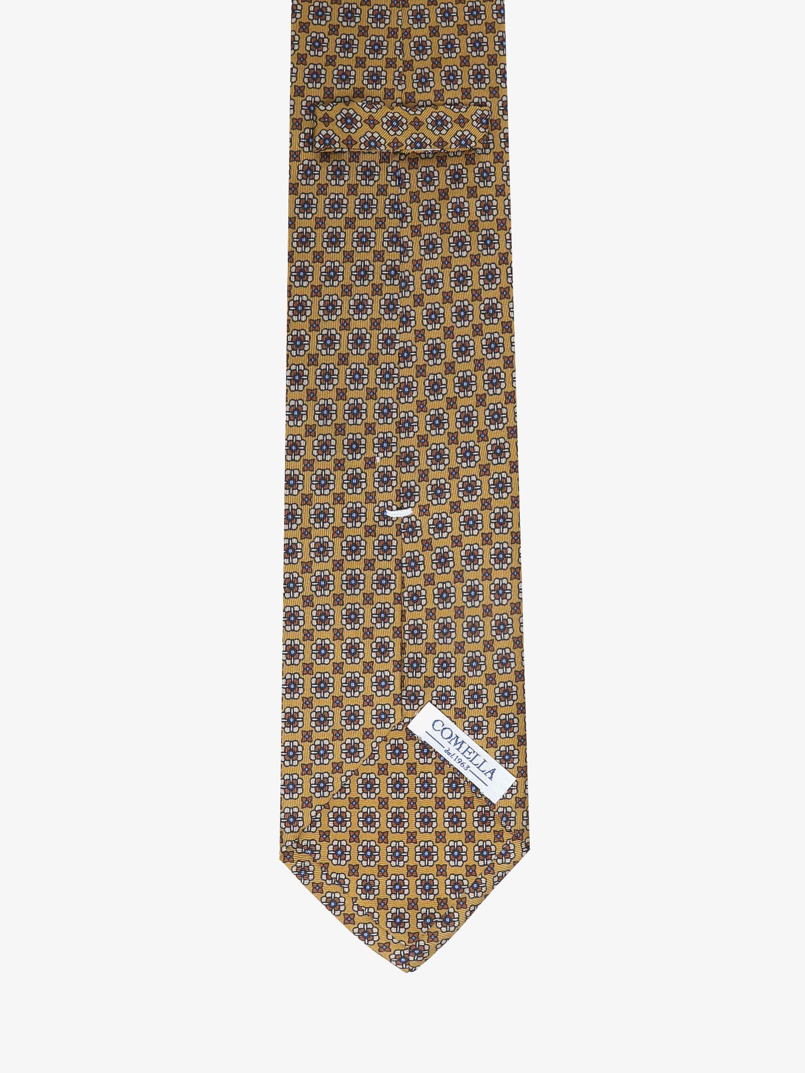 Cravatta con fantasia - Gialla - Comella Sartoria
