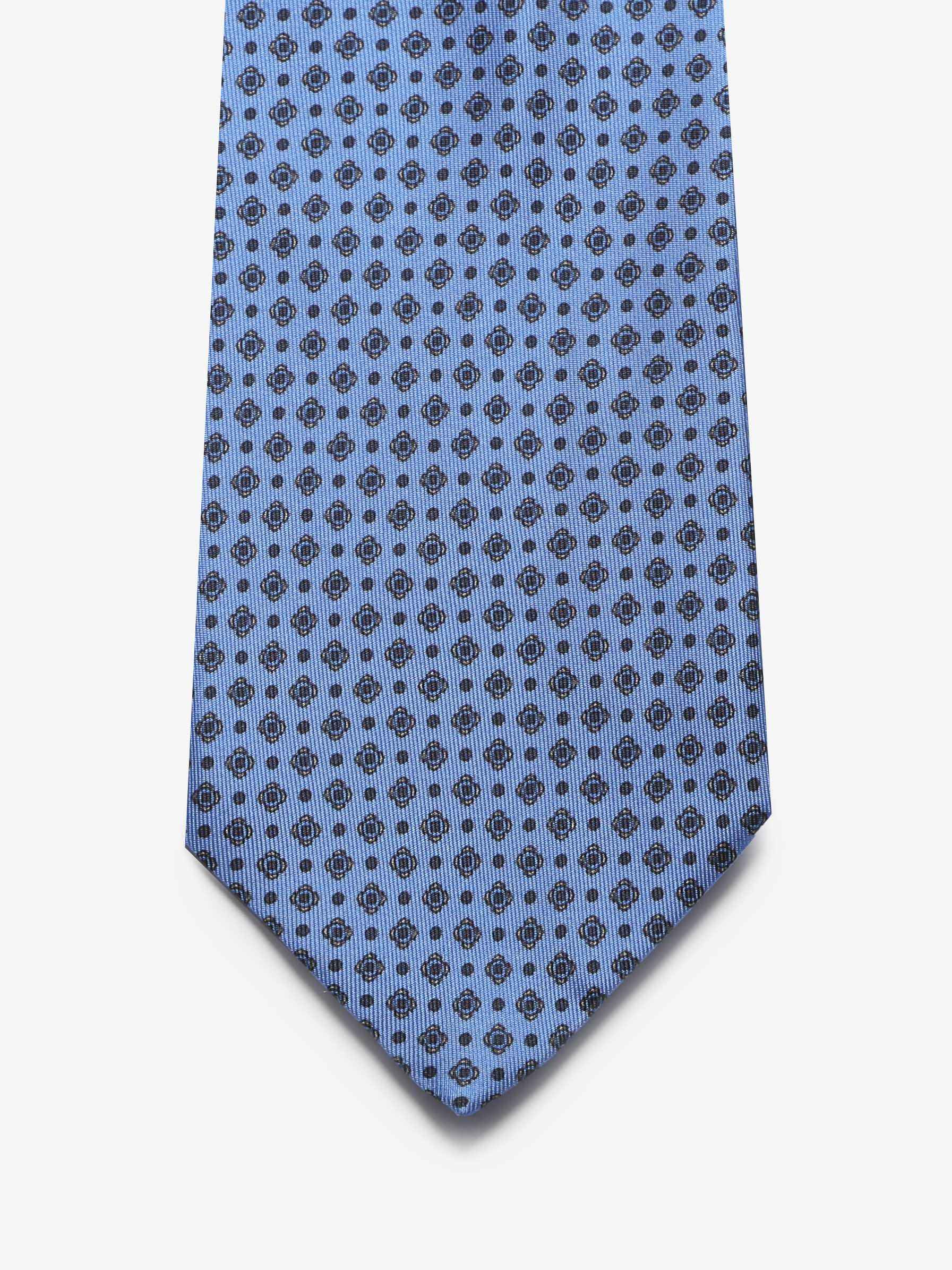 Cravatta con fantasia - Azzurra - Comella Sartoria