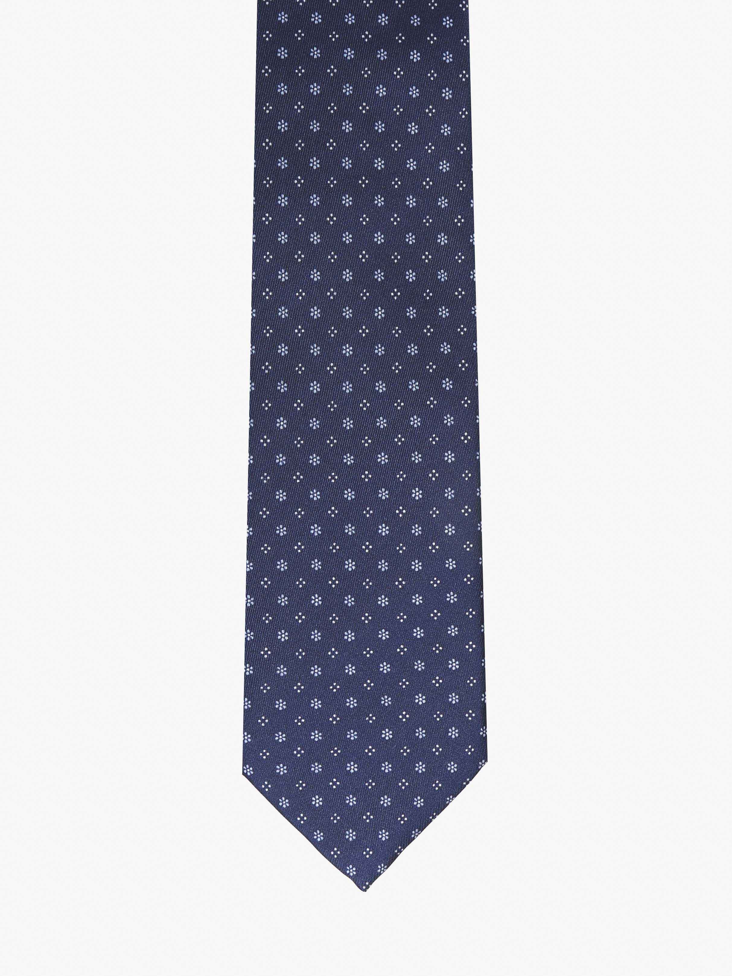 Cravatta con fantasia - Blu - Comella Sartoria