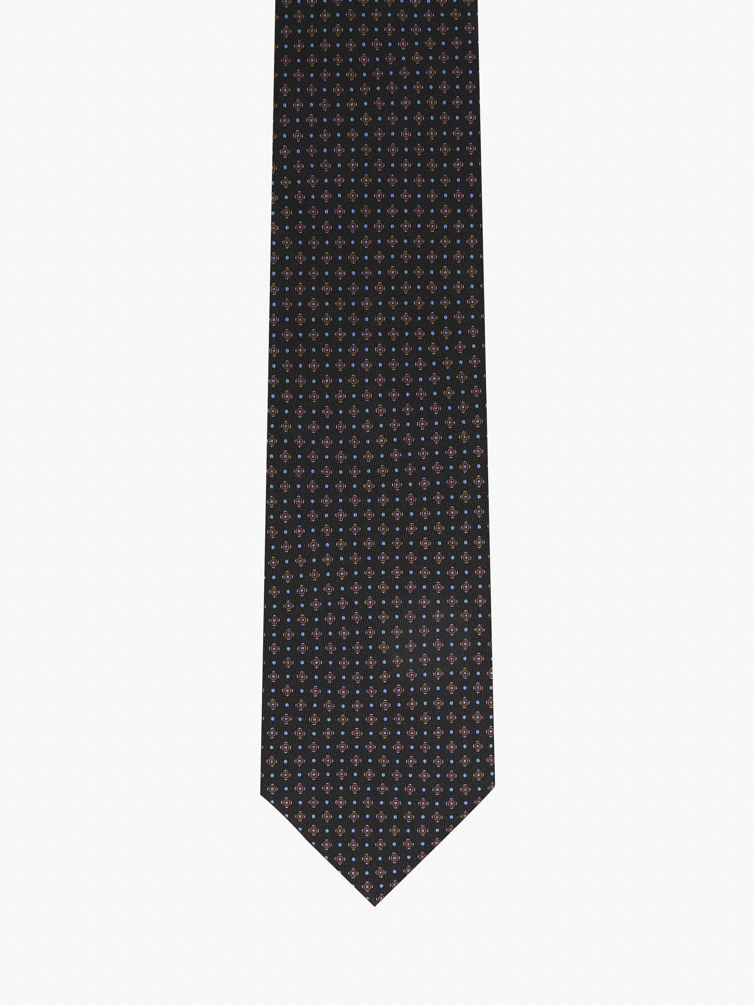 Cravatta con fantasia - Blu Scuro - Comella Sartoria