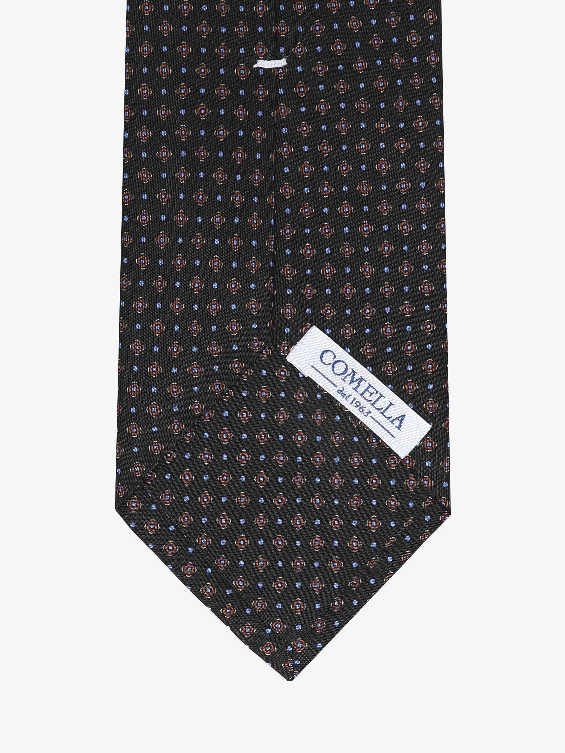 Cravatta con fantasia - Blu Scuro - Comella Sartoria