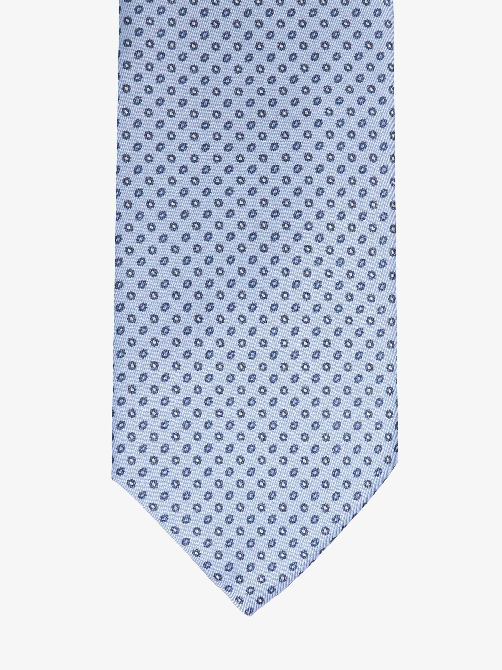 Cravatta con fantasia - Azzurra - Comella Sartoria