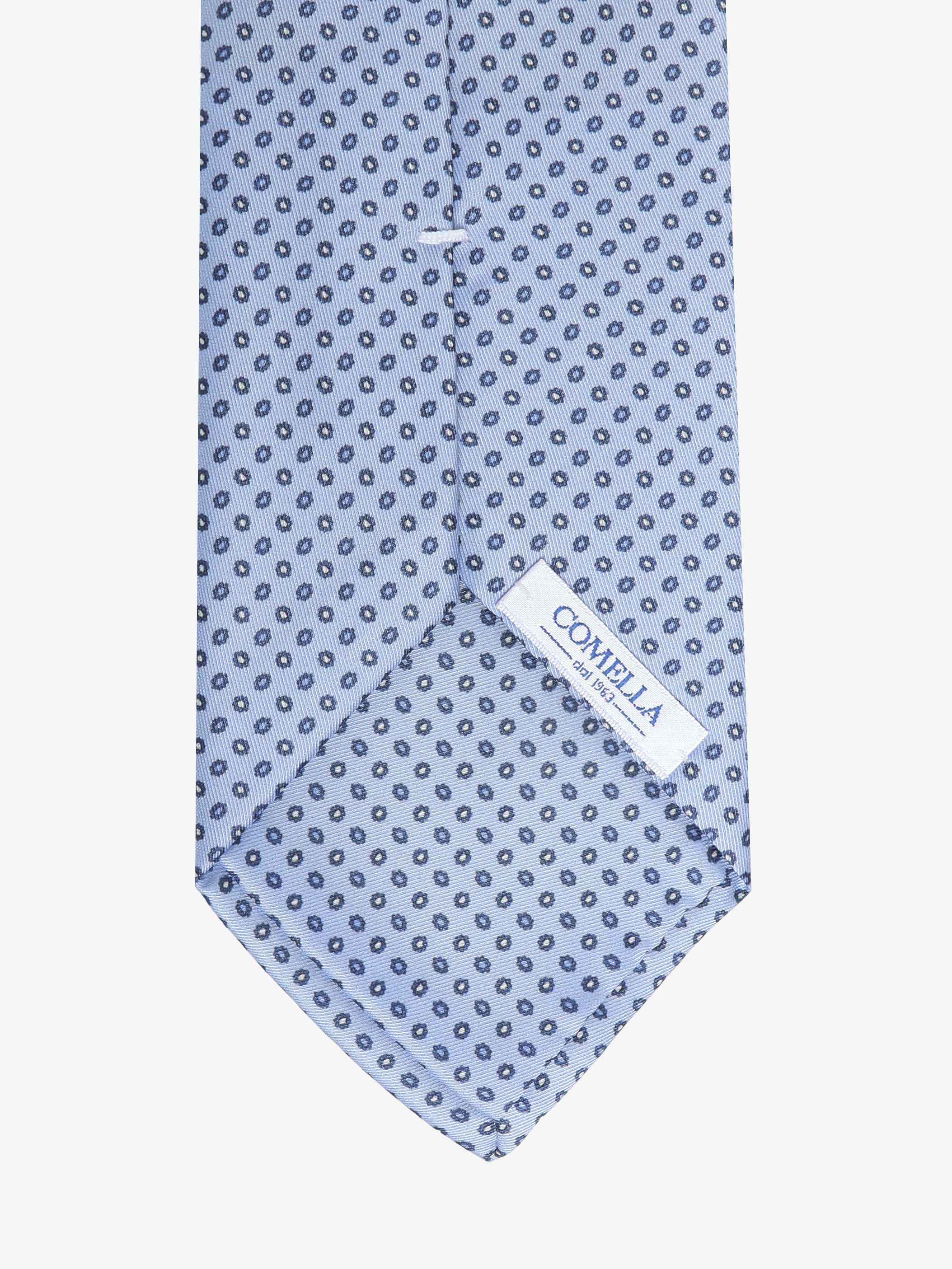 Cravatta con fantasia - Azzurra - Comella Sartoria