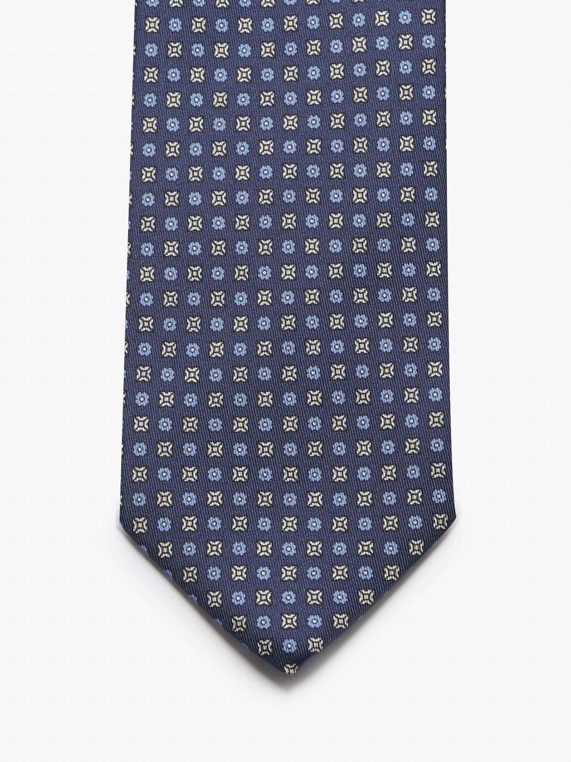 Cravatta con fantasia - Blu - Comella Sartoria