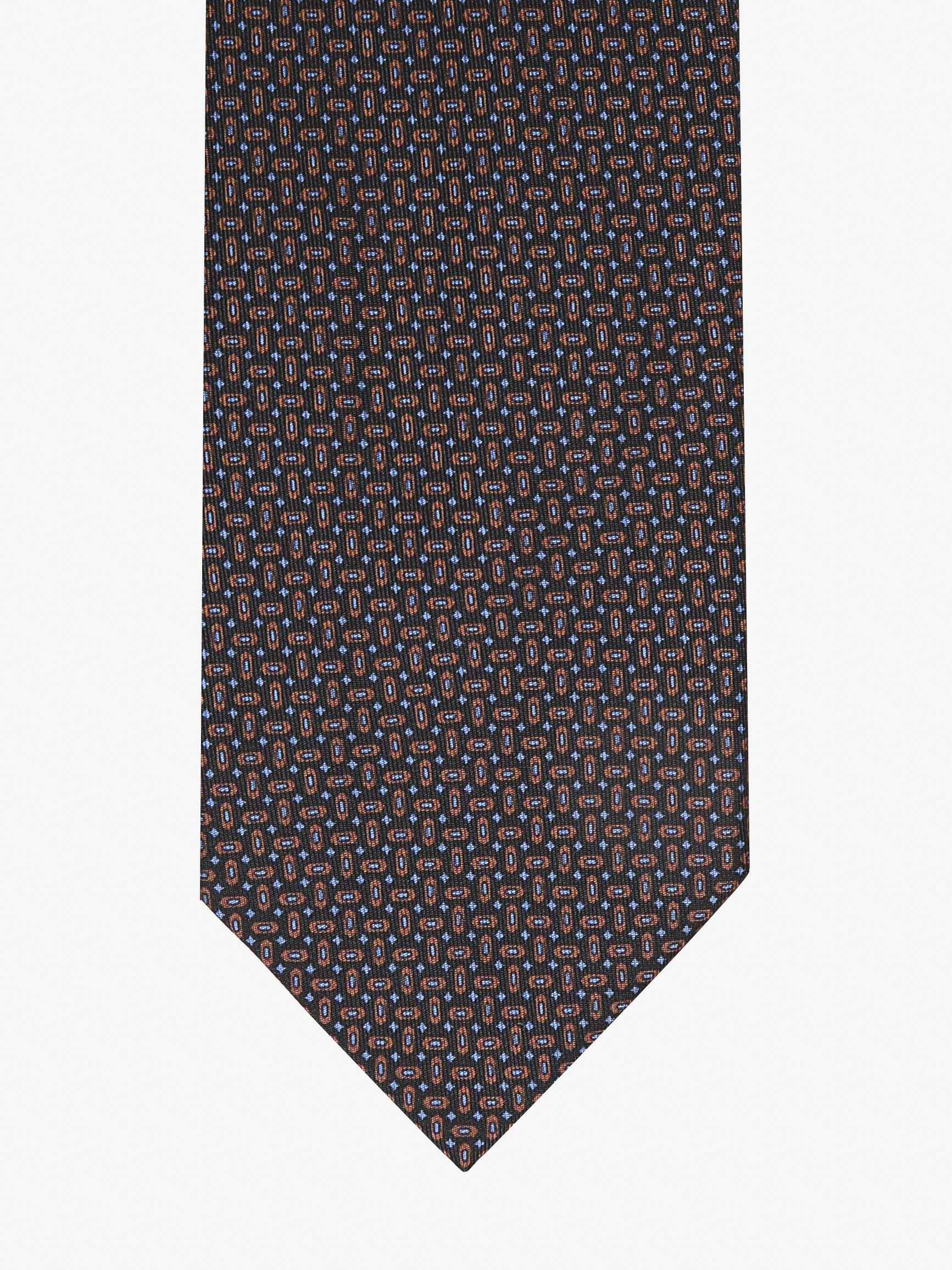 Cravatta con fantasia - Blu Scuro - Comella Sartoria