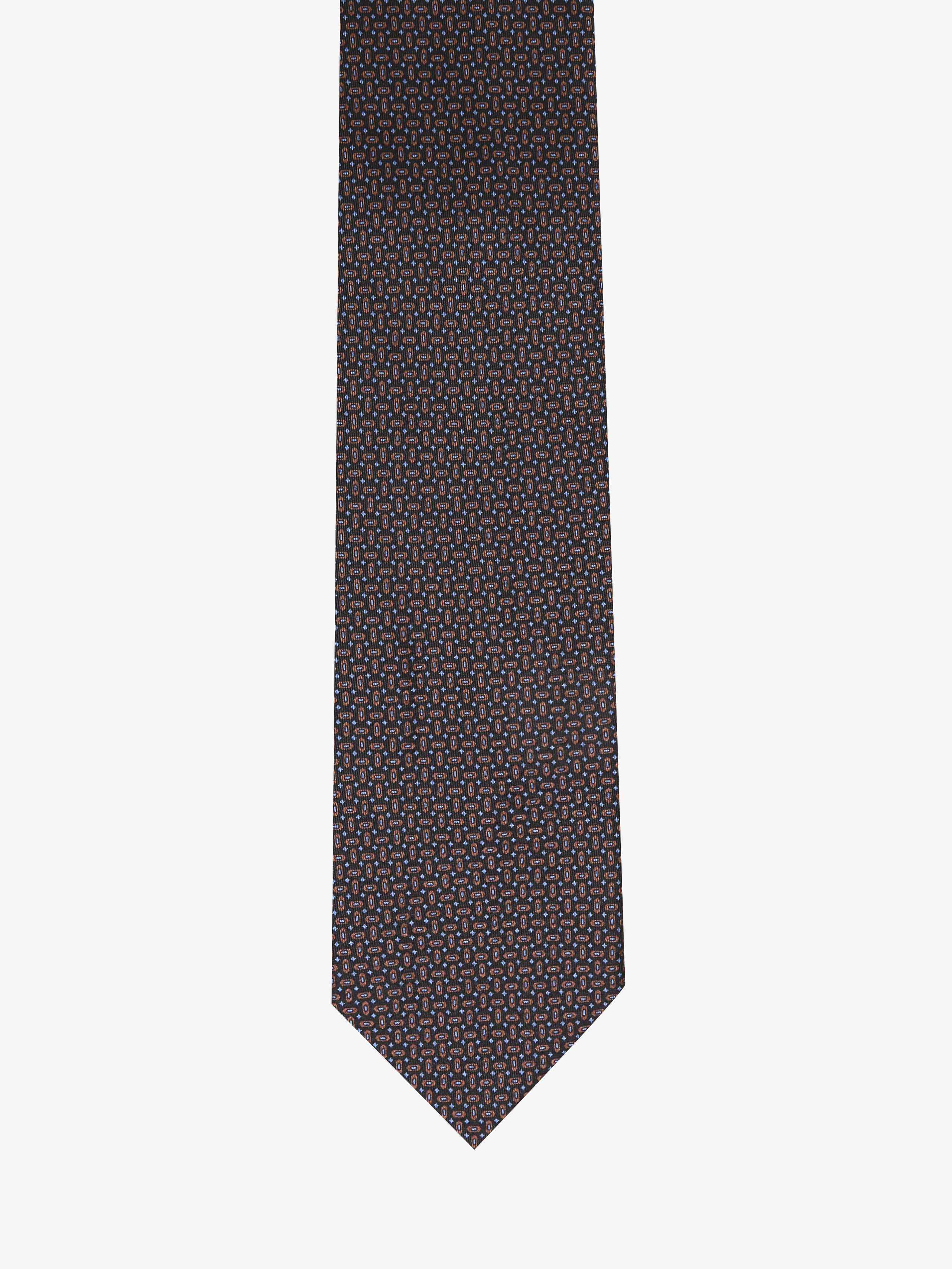 Cravatta con fantasia - Blu Scuro - Comella Sartoria