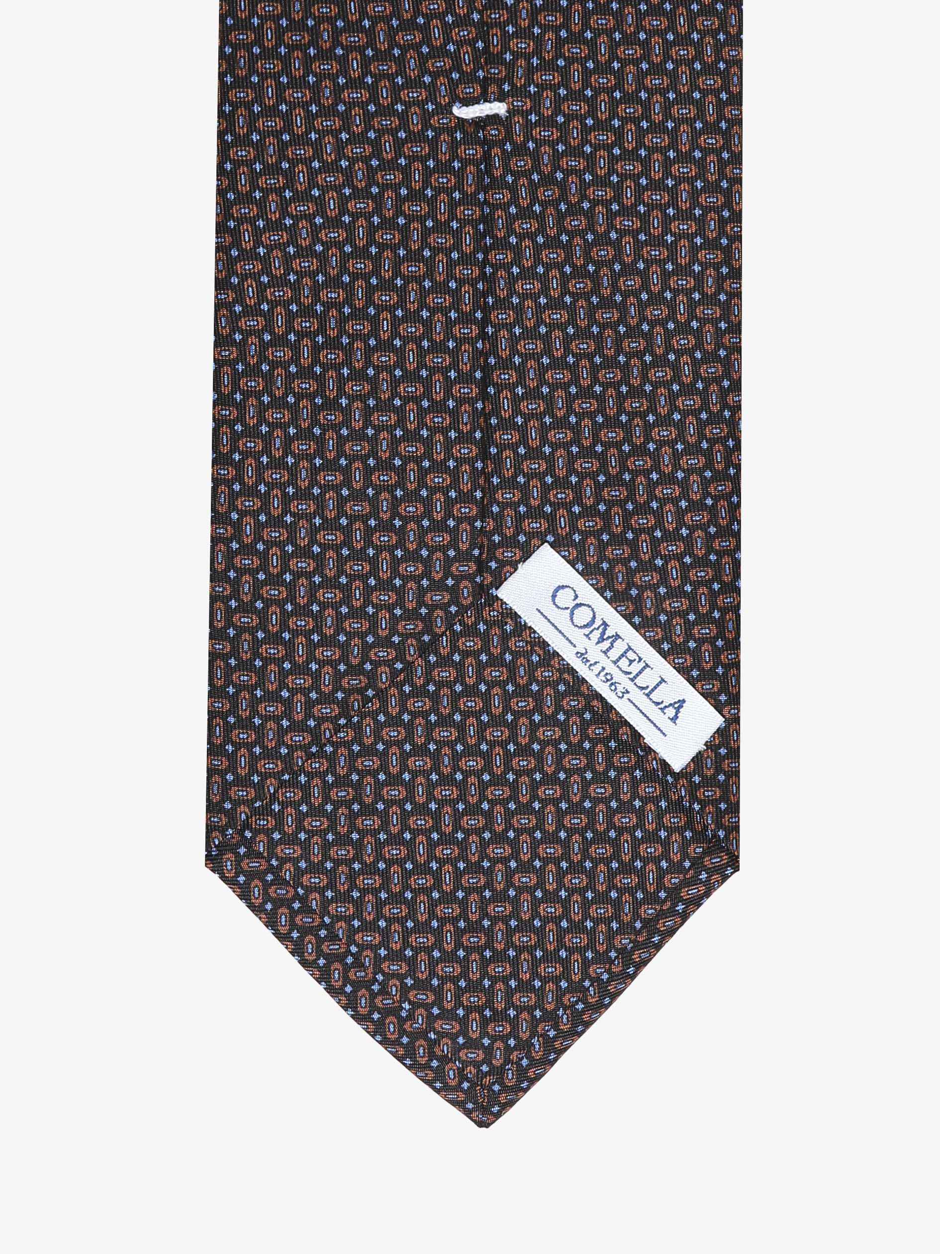 Cravatta con fantasia - Blu Scuro - Comella Sartoria