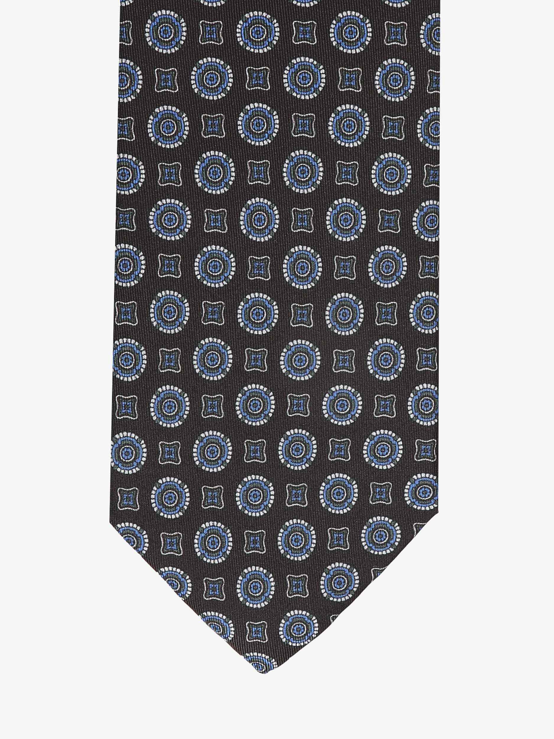 Cravatta con fantasia - Blu Scuro - Comella Sartoria