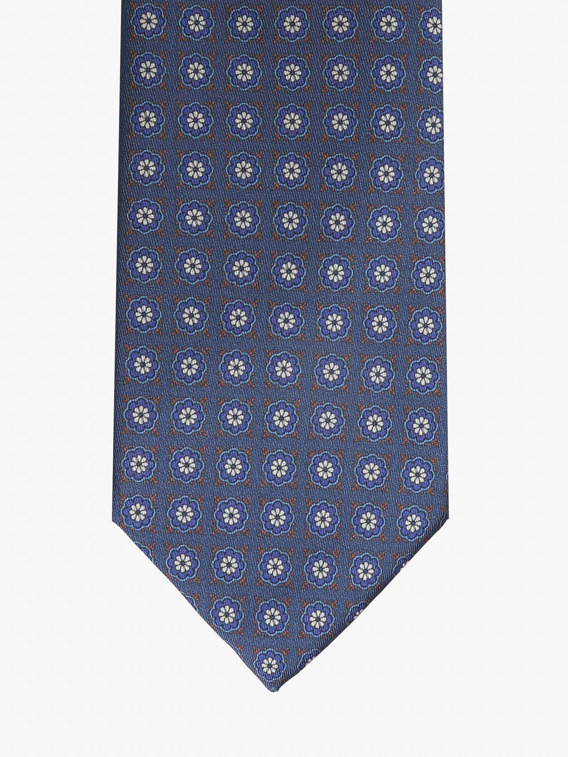 Cravatta con fantasia - Blu - Comella Sartoria