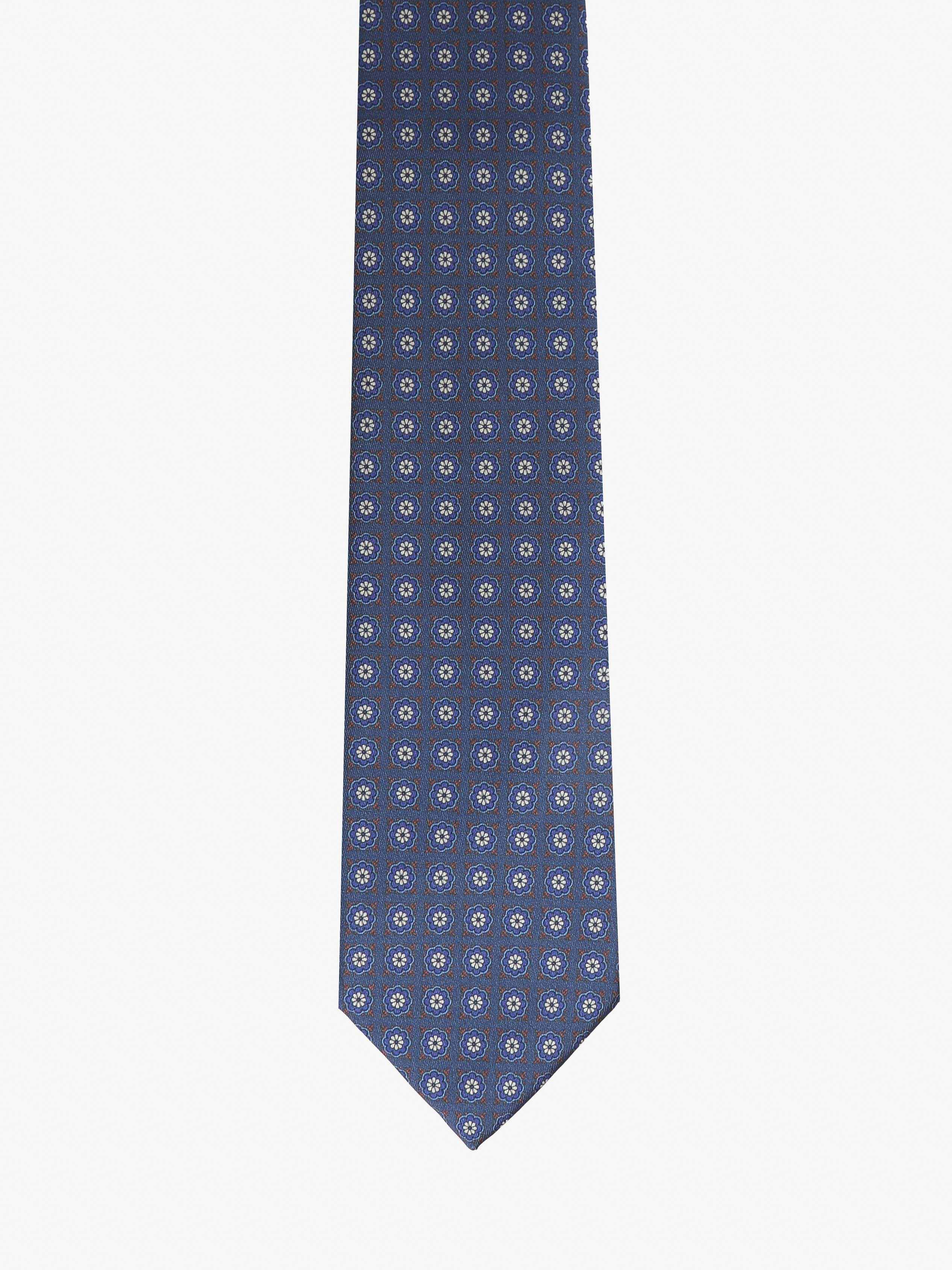 Cravatta con fantasia - Blu - Comella Sartoria