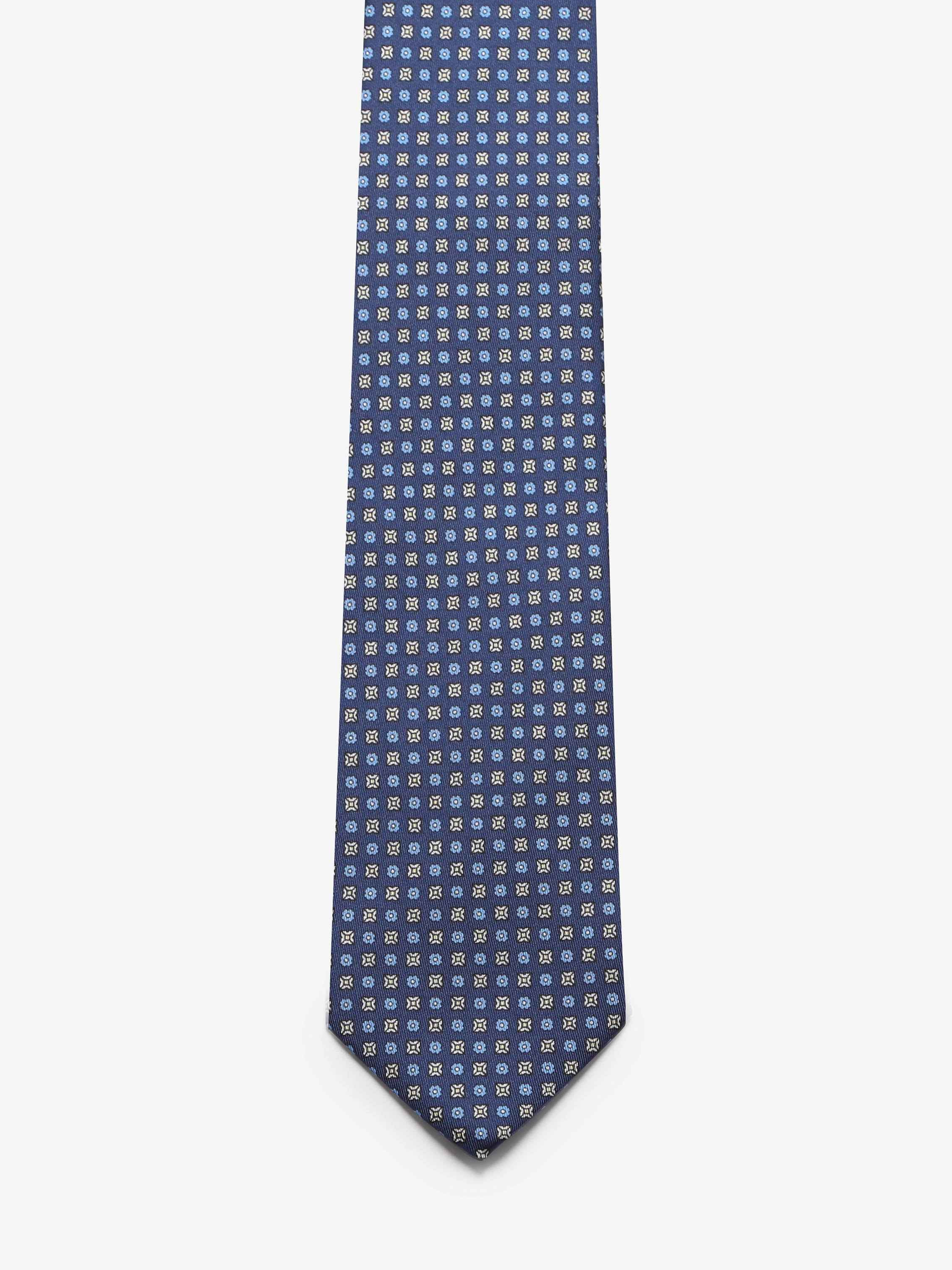 Cravatta con fantasia - Blu - Comella Sartoria