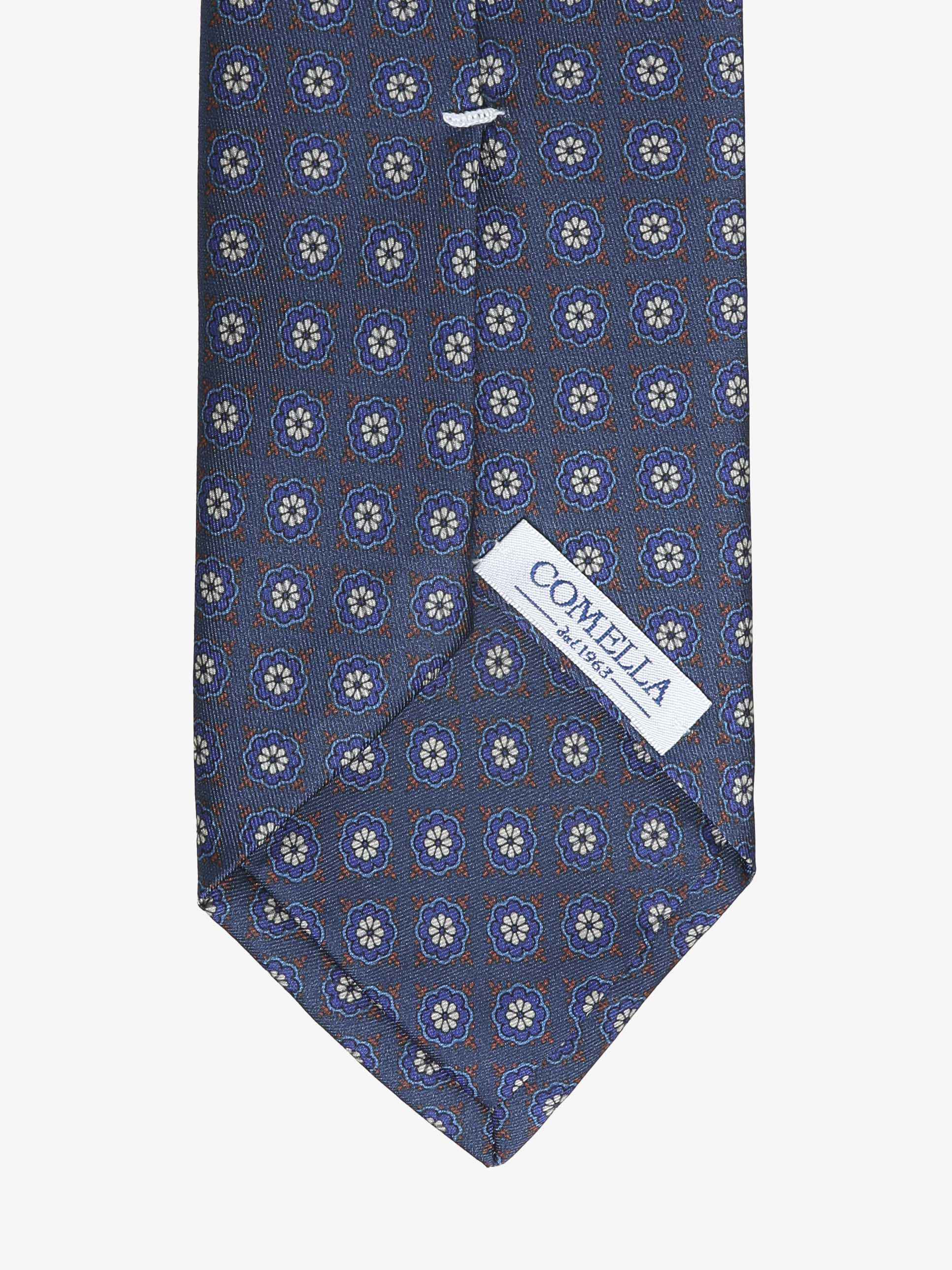 Cravatta con fantasia - Blu - Comella Sartoria